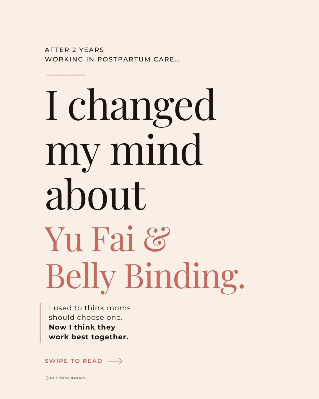 If you asked me 2 years ago, I would&rsquo;ve told you moms should choose one:

Yu Fai or Belly Binding.

At the time, they seemed to serve similar purposes.

But after working closely with postpartum moms, I started noticing patterns&hellip;

Moms w