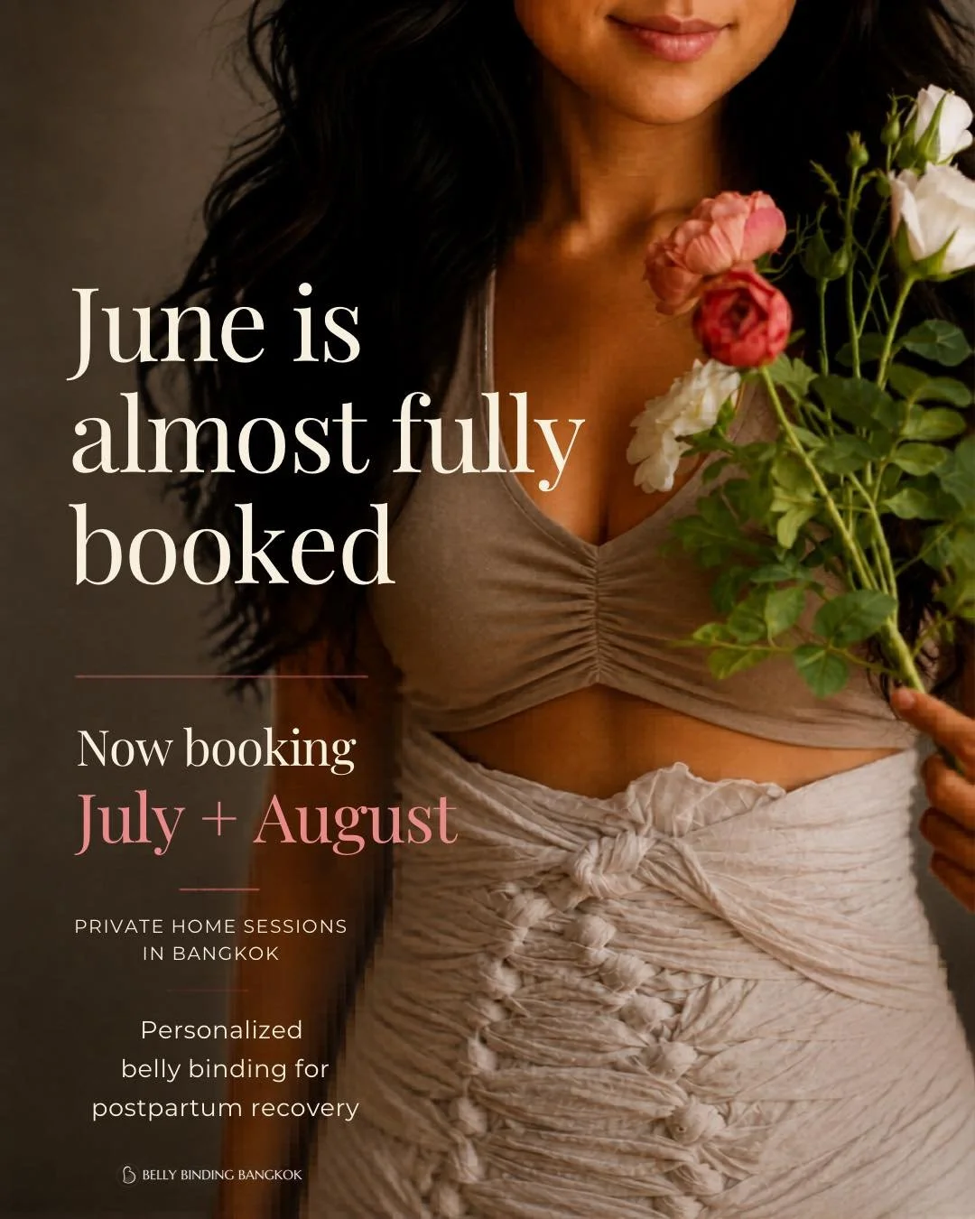 June is almost fully booked 🤍

Thank you to all the moms who have trusted me to be part of their postpartum recovery journey here in Bangkok.

I still have limited availability remaining for June, and bookings for July + August are now open ✨

From 