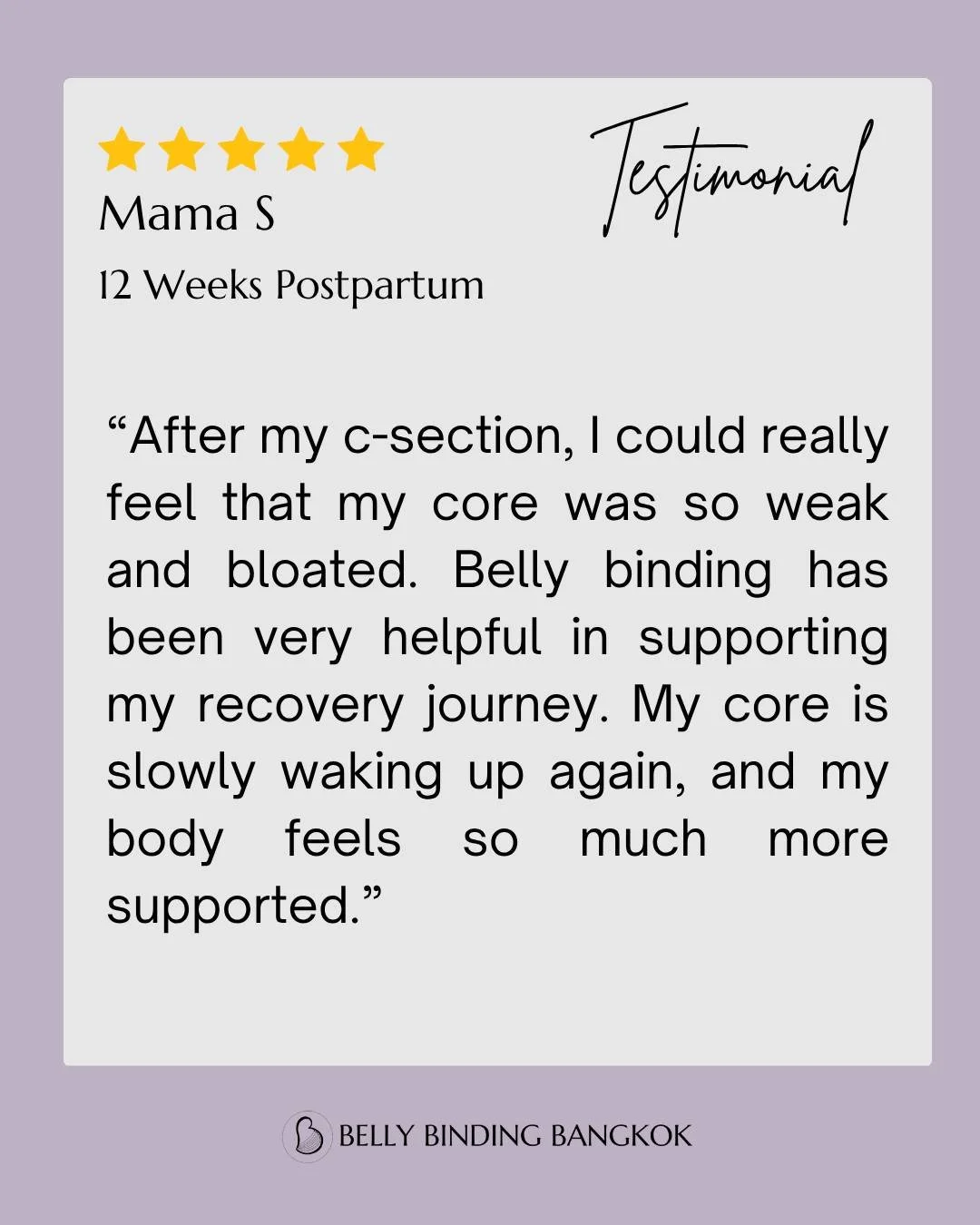 &ldquo;My core is finally starting to wake up again.&rdquo;

One of the most common things I hear from postpartum moms is that they feel disconnected from their core after birth&mdash;especially after a C-section.

At 12 weeks postpartum, Mama S desc