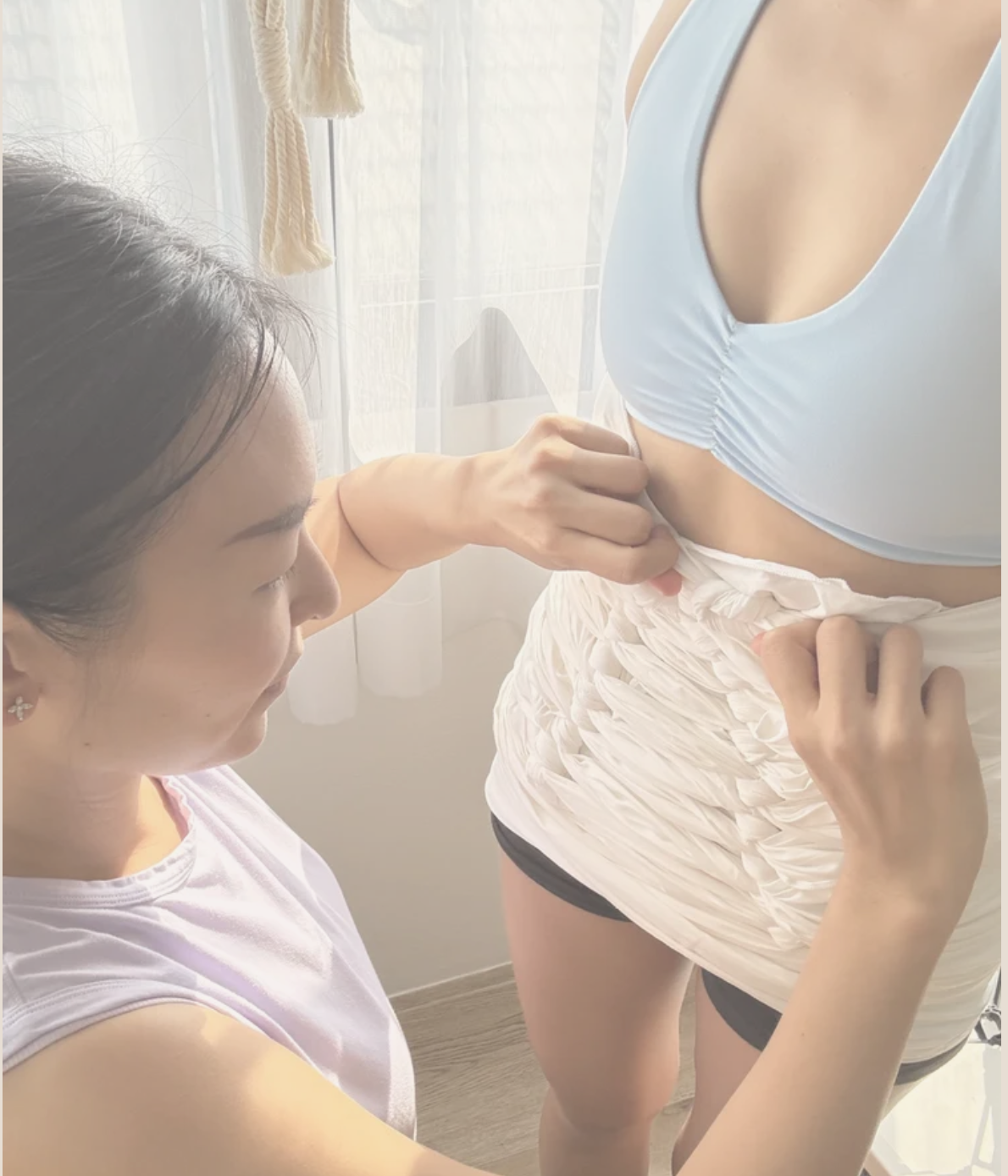 Bangkok mom in belly bind from Belly Binding Bangkok