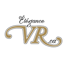 Logo avec le texte "Élégance VR.ca" en style sophistiqué