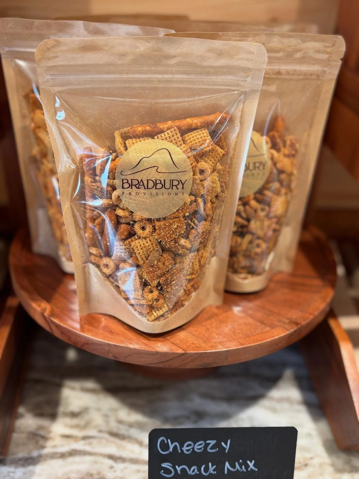 Vegan Cheezy Snack Mix is out! 
Dairy &amp; nut free. Contains Wheat &amp; soy