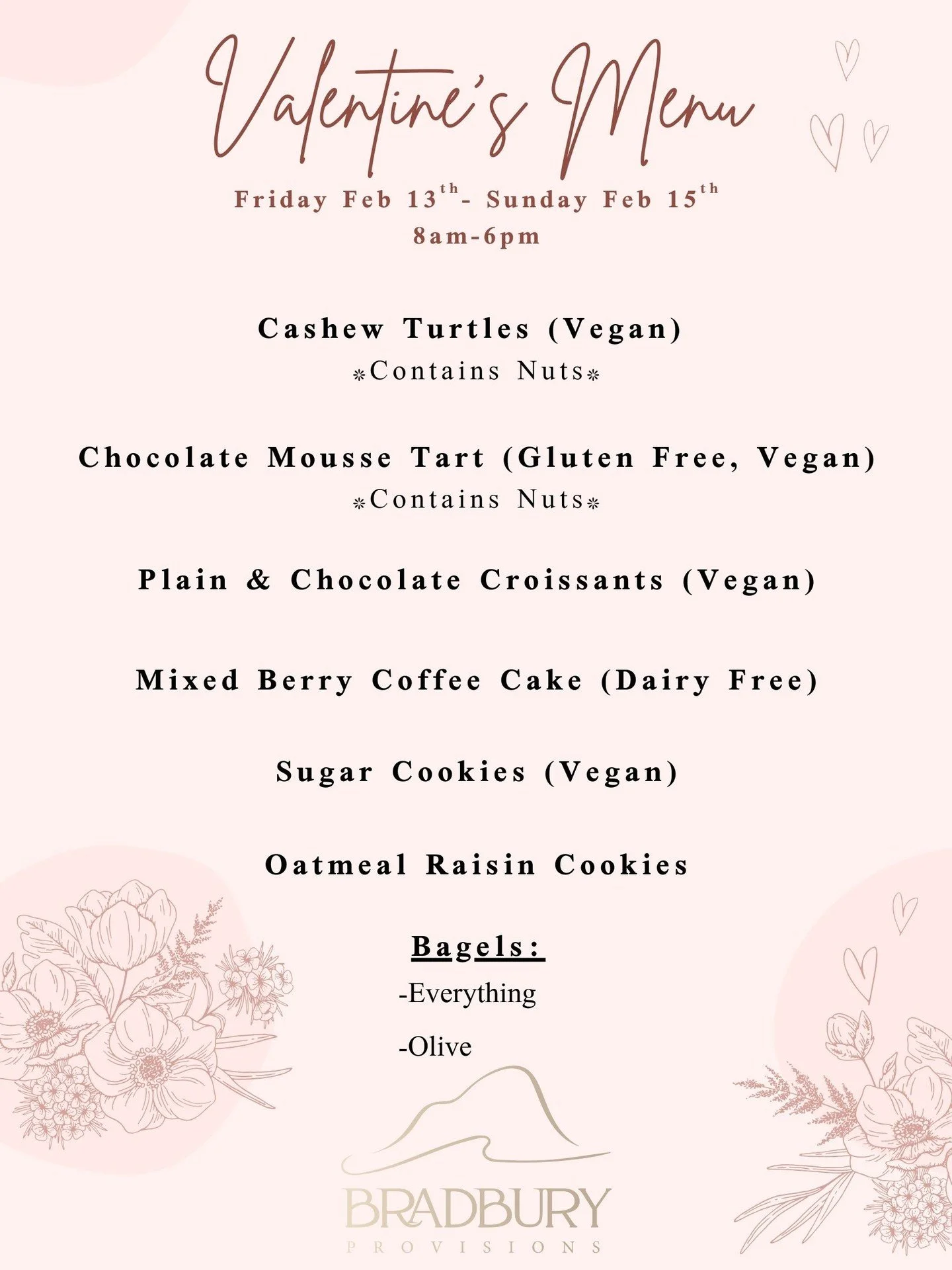 Valentine's Menu! 

This Valentine&rsquo;s menu is made with love- for each other and for our community. All profits from our Valentine&rsquo;s Pop-Up will be donated to @ilapmaine, supporting new Mainers and standing for dignity and safety for all. 