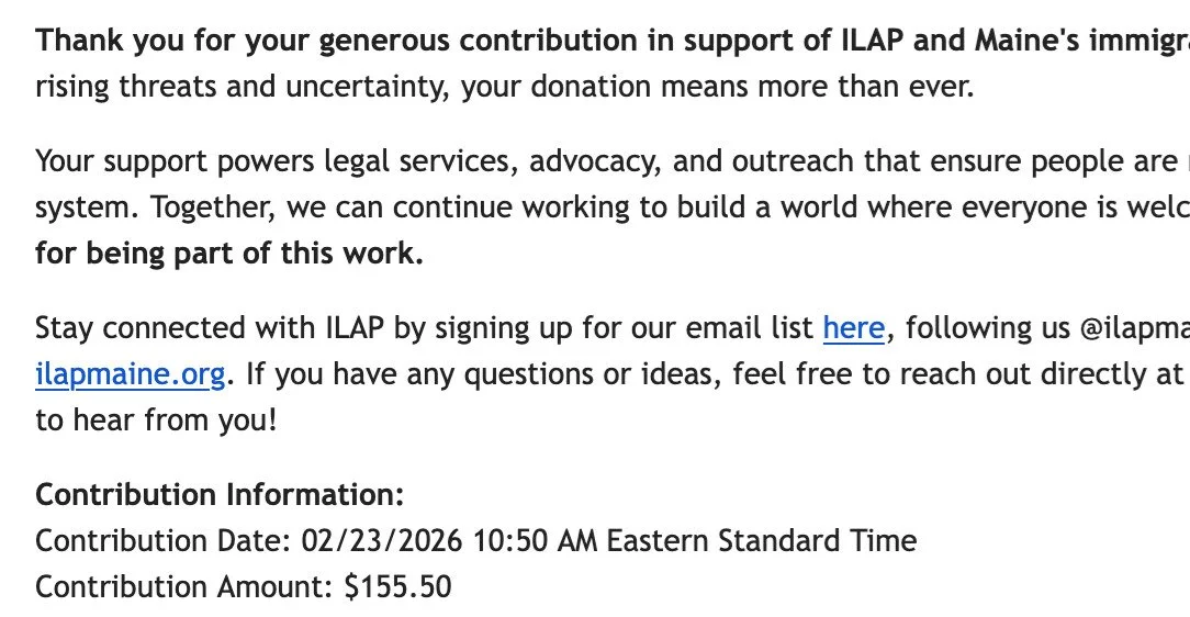 Thank you to everyone who came out for our Valentine's Pop-Up! 

We raised $150 for @ilapmaine to show our love &amp; support for new Mainers. ❤️

We'll see you for Maine Maple Weekend! 🍁

#womanowned #microbakery #doinggood