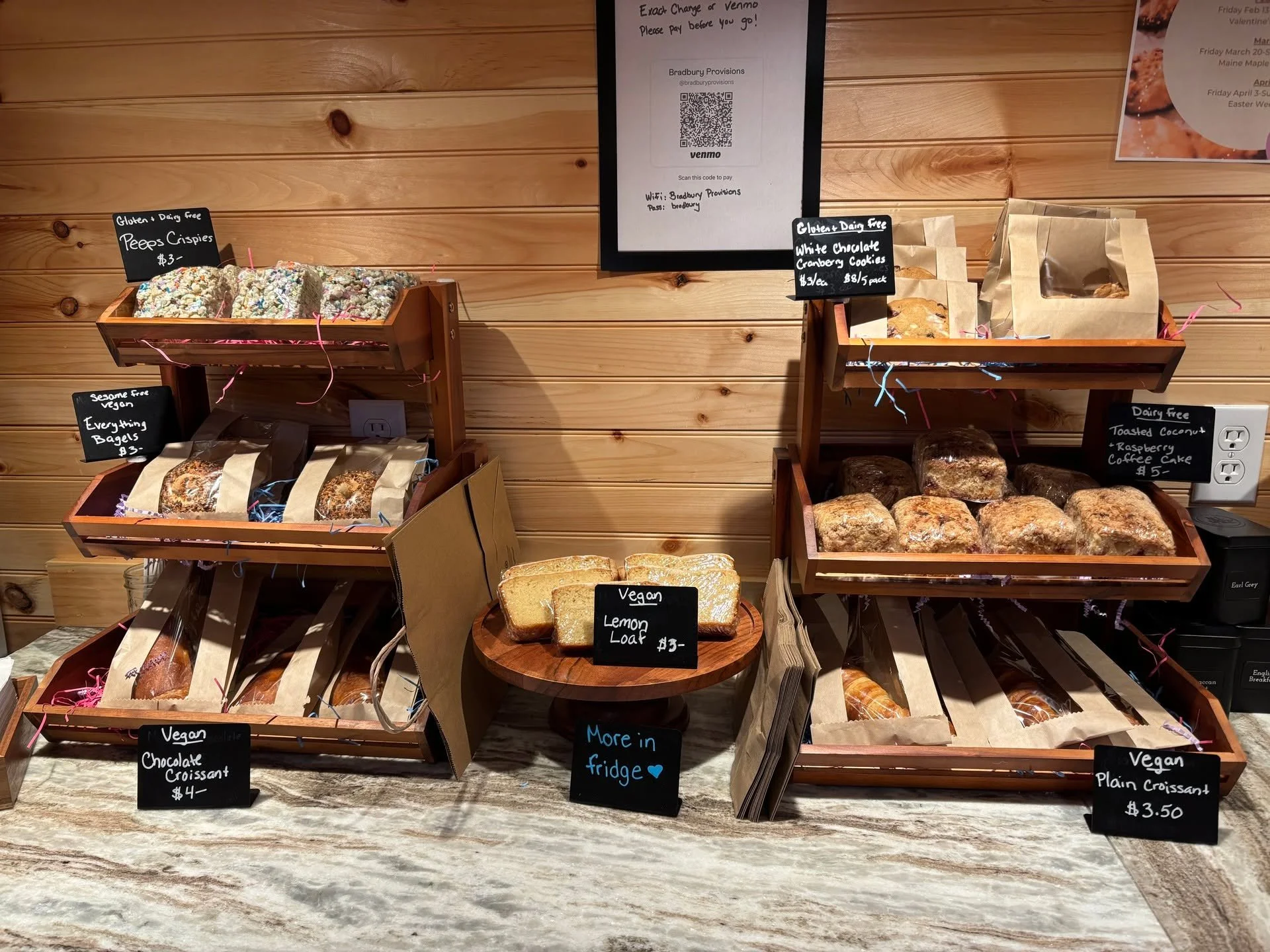 We're open! The heat is on and the vibes are just right for a rainy day treat ☔🥯🥐

Also introducing our "Odds n Ends" bags. These bags are filled with the trimmings from things like coffee cakes, quick breads/loaves, and rice squares &amp