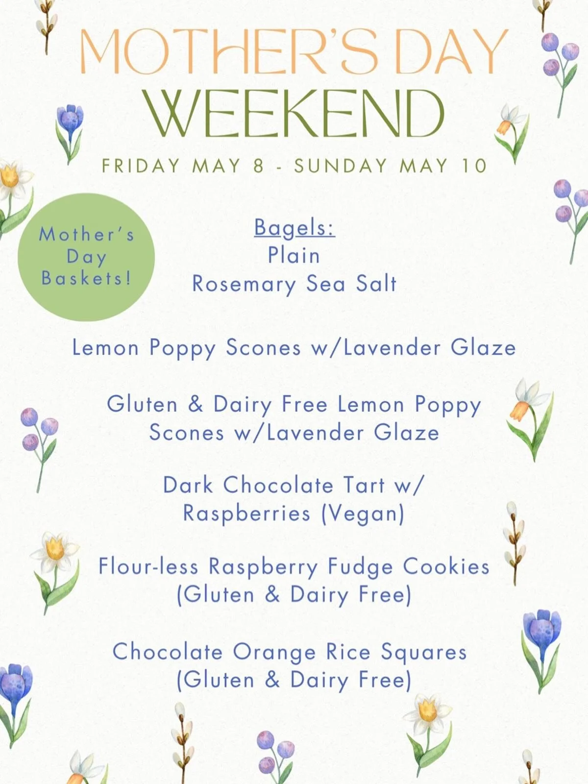 Your mother figure called. They said they want treats from Bradbury Provisions for Mother&rsquo;s Day. 🥯🍪💐

The Mother&rsquo;s Day Menu is finally here! We hope you and the moms in your life enjoy it 💕

And don&rsquo;t forget about the picnic bas