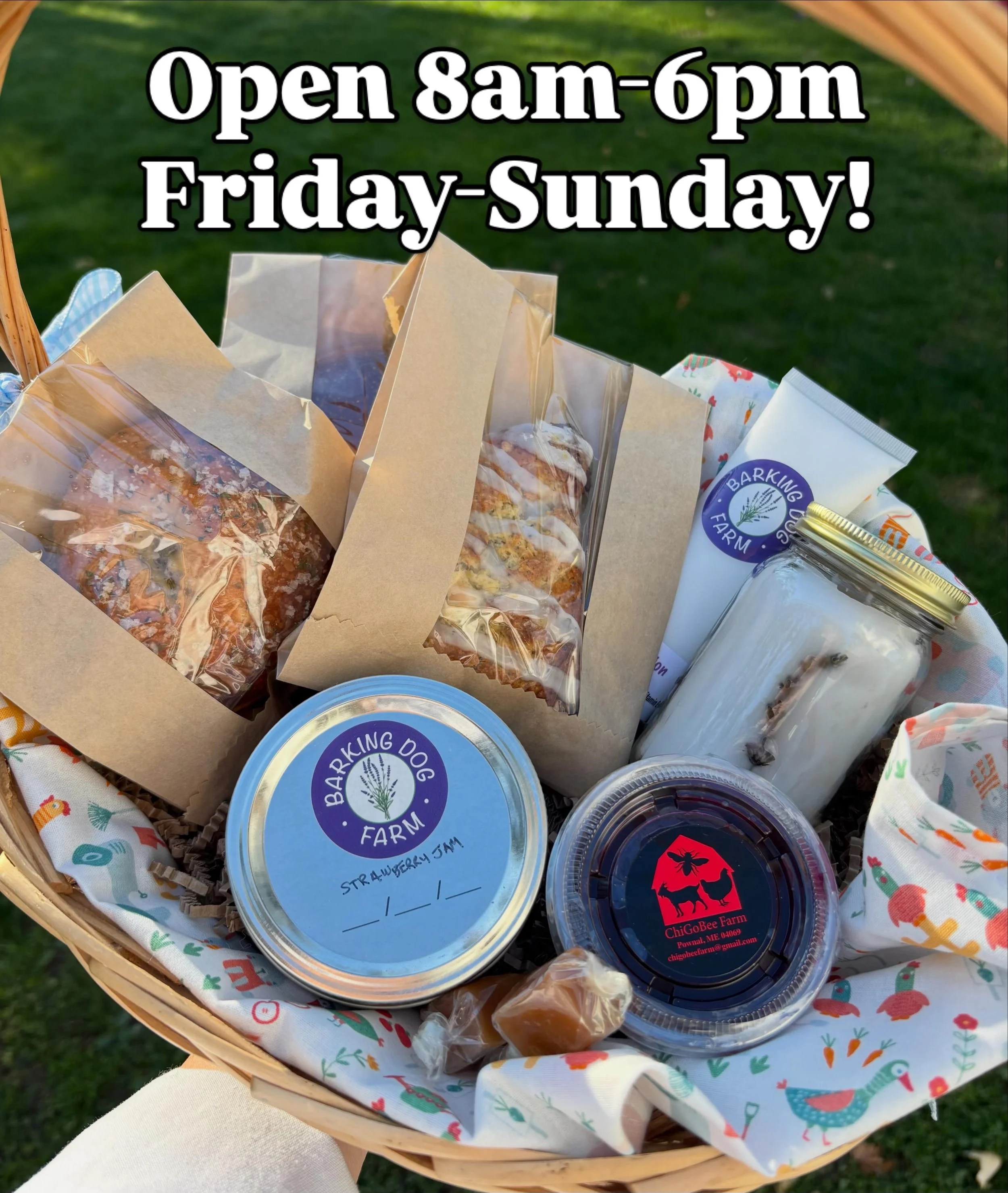 We&rsquo;re open! 💕

Surprise mom with her own personal picnic! There&rsquo;s some Mother&rsquo;s Day baskets available in the shop or you can reserve yours by emailing bradburyprovisons@gmail.com. 

#bakery #shopsmall #maine #mothersday