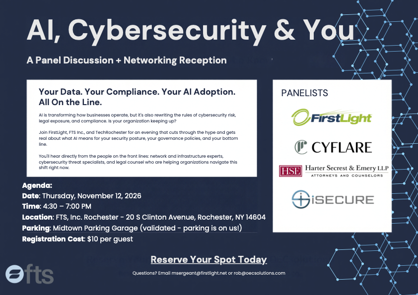 TechRochester Presents: AI, Cybersecurity &amp; You, What Every Organization Needs to Know