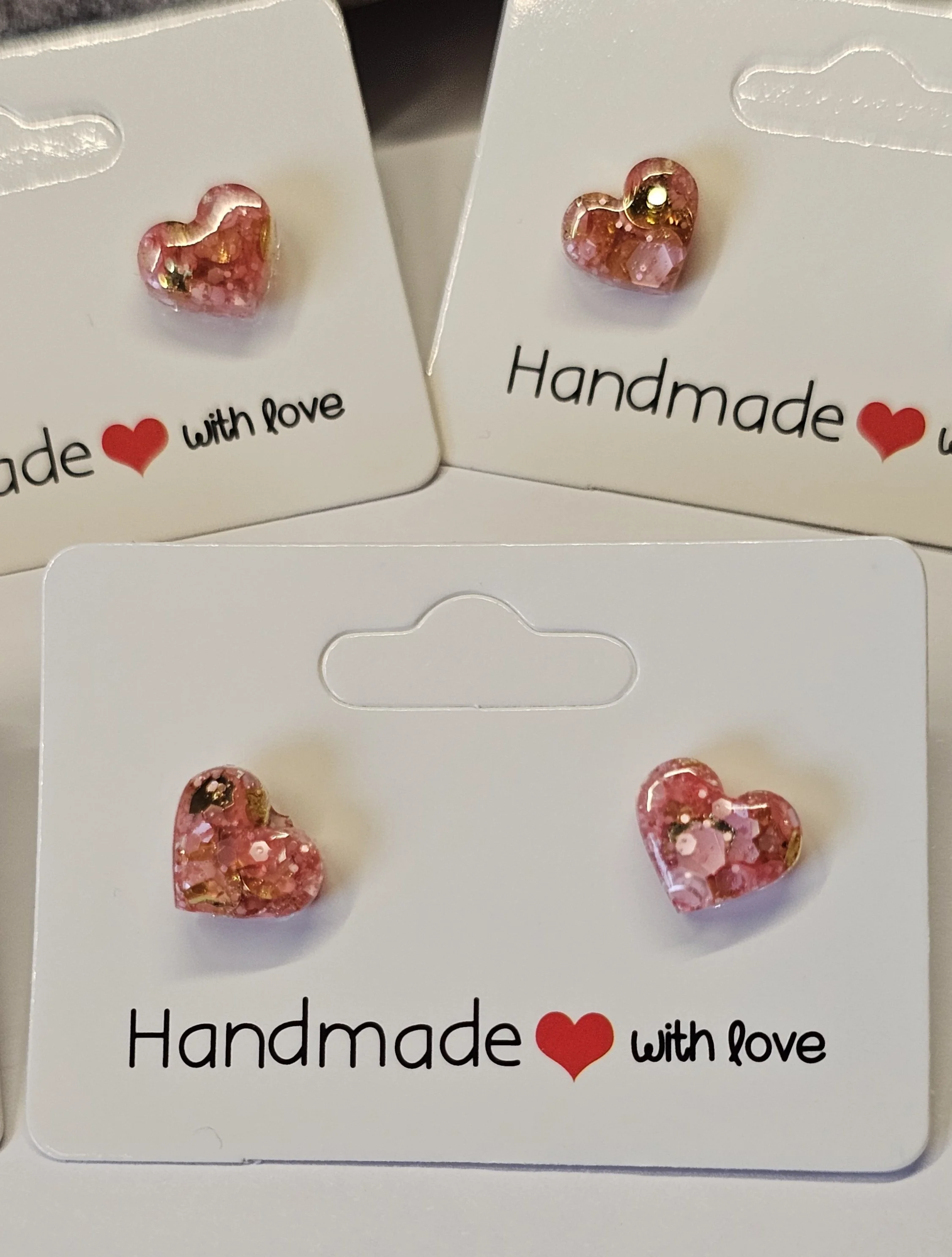 Heart Stud Earrings - Stainless steel