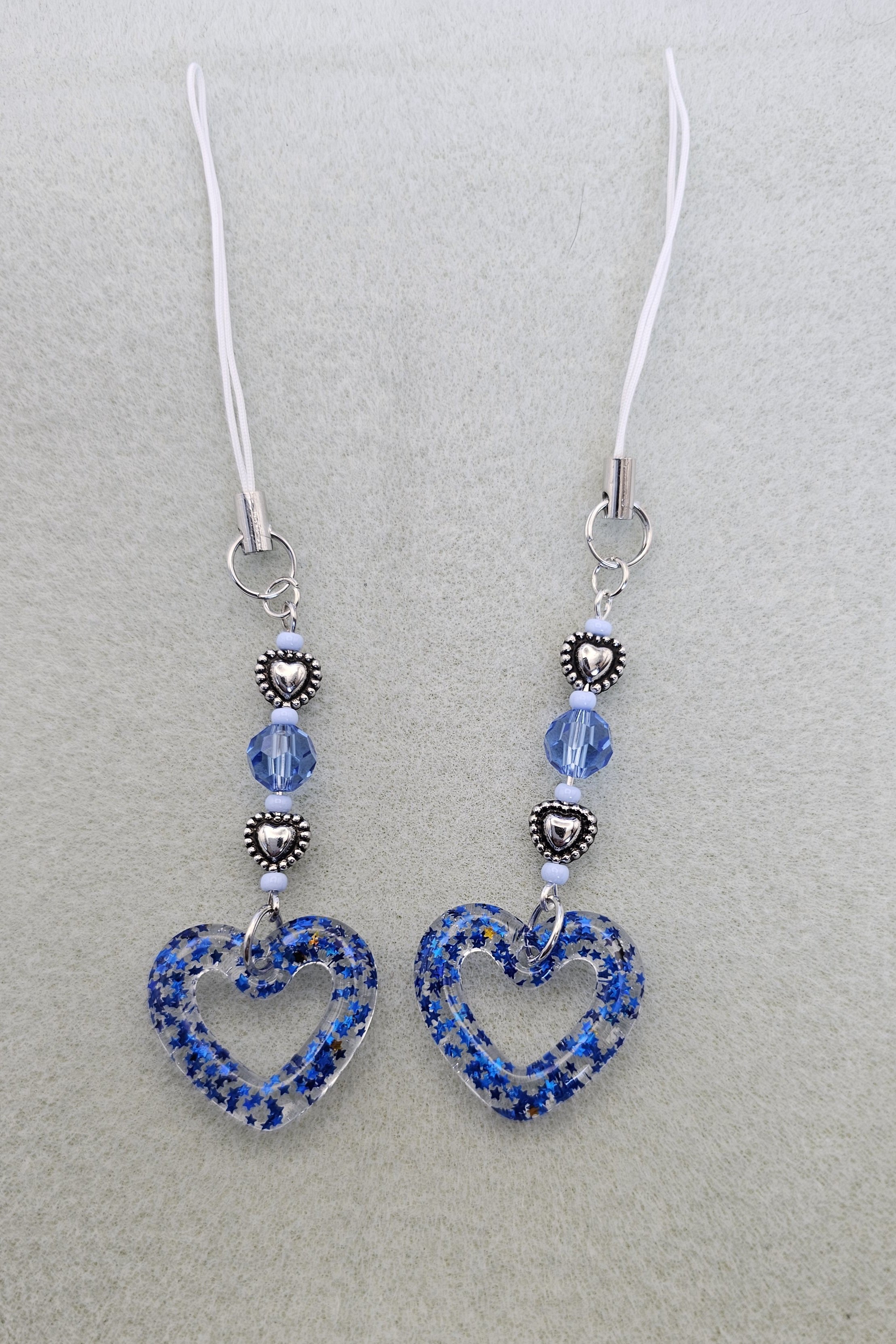 Handmade Resin Phone/Bag Charm – Hearts