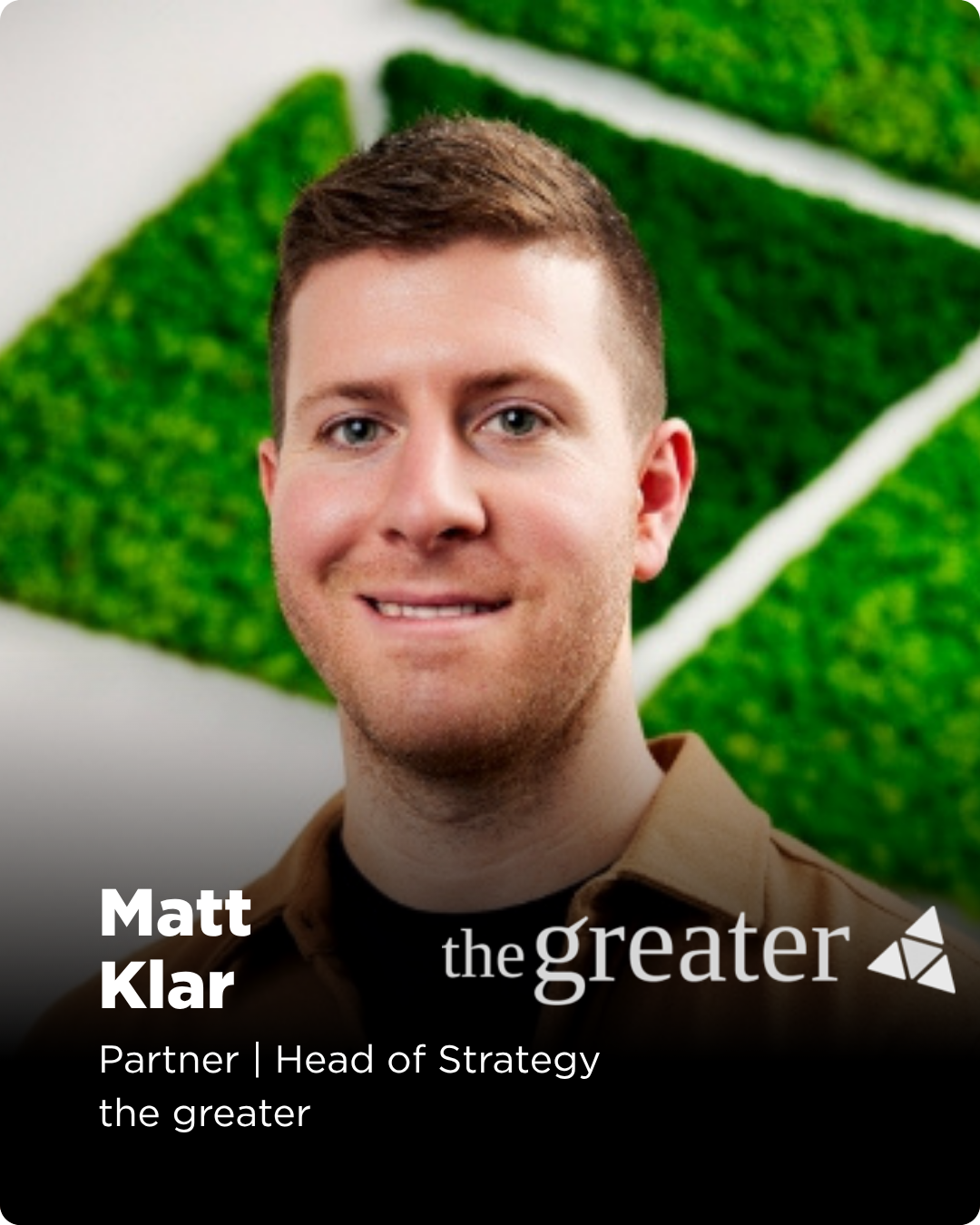 Matt Klar is a Partner & Head of Strategy at the greater- a strategy consulting firm with a deep focus in the sport industry, advising professional teams, high-performance organizations across the Olympic movement, non-profits and corporate brands on