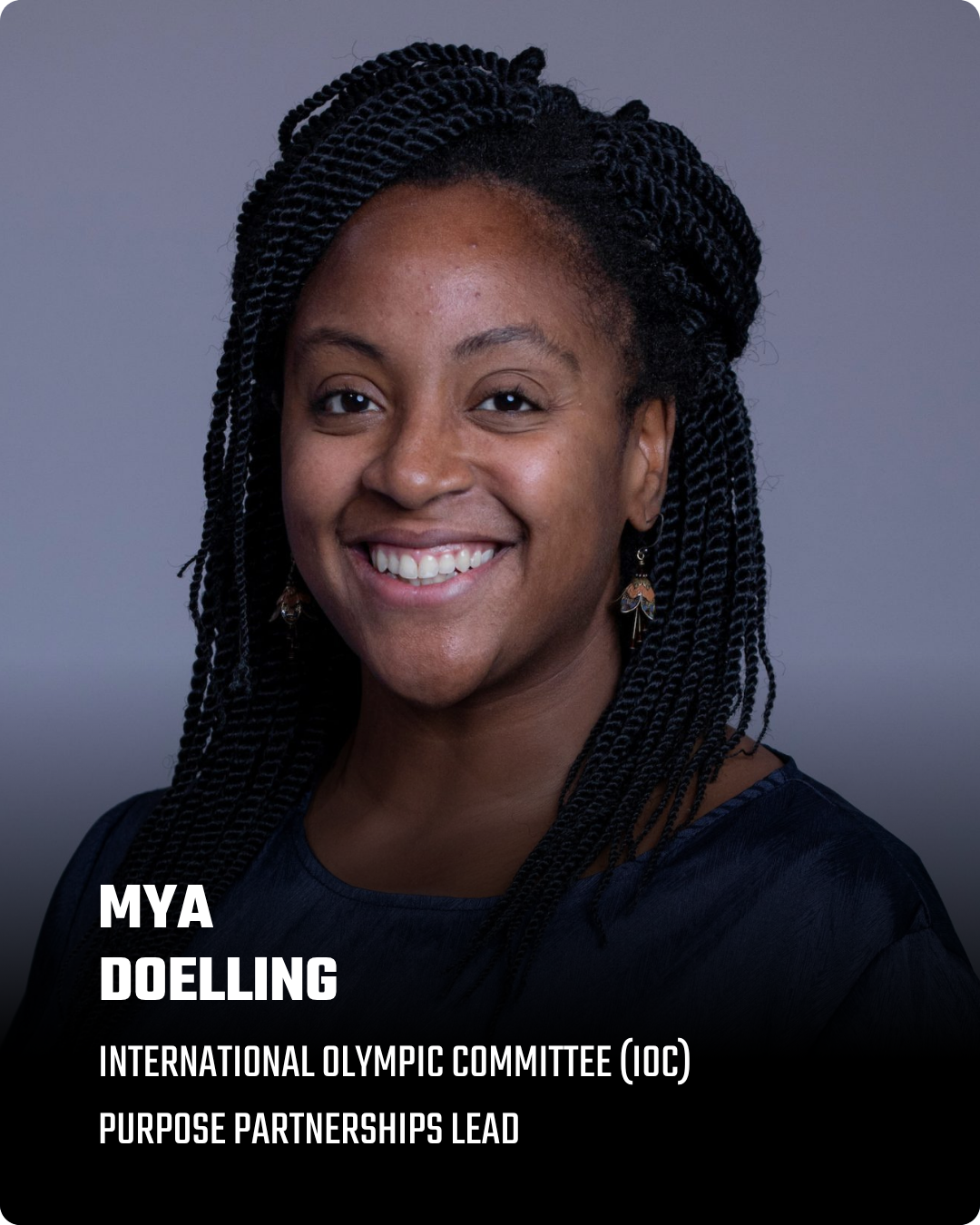 As Senior Partnership Manager and Purpose Partnerships Lead at the IOC, Mya Doelling helped architect a model that connects TOP sponsorship commitments with issues including climate action and gender equality. Initiatives such as P&G’s nursery for pa