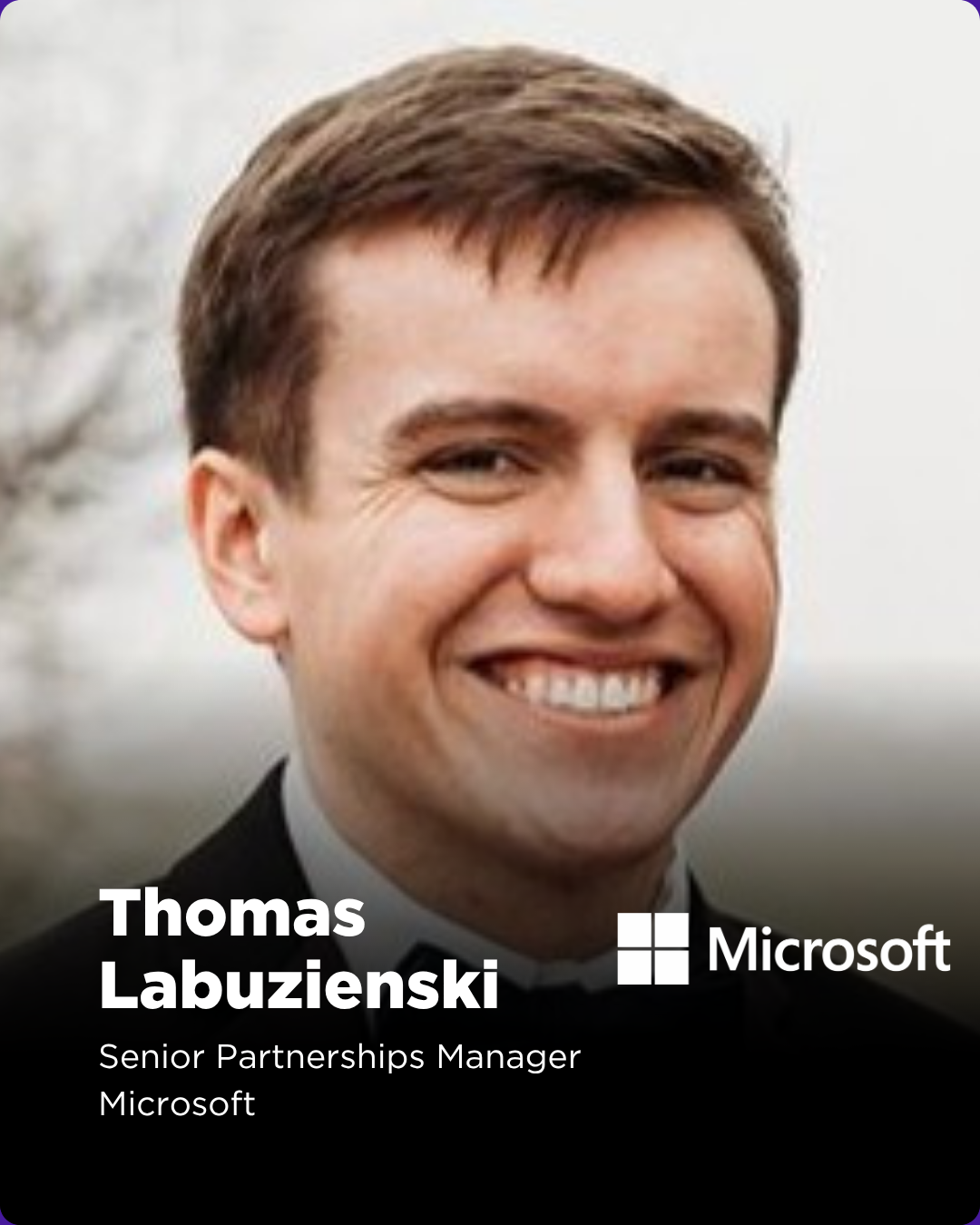 Thomas Labuzienski is a Senior Partnerships Manager at Microsoft, leading marketing and activation across Microsoft’s partnership with the NFL. He oversees integrated campaigns across Microsoft’s technology portfolio, branded media content, customer 
