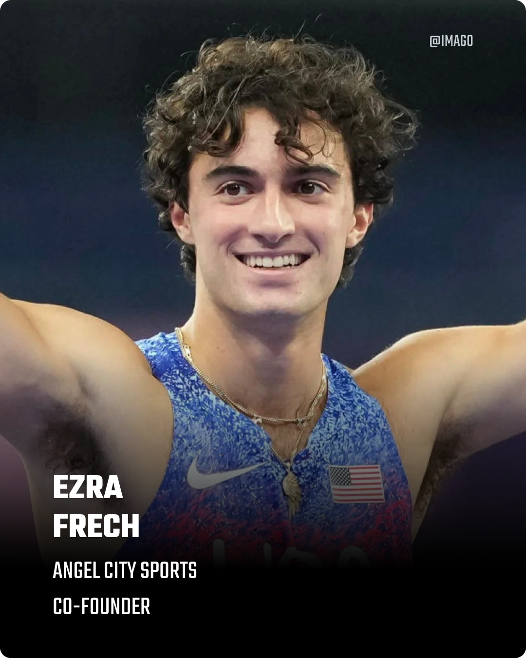 Two-time Paralympic gold medallist Ezra Frech co-founded Angel City Sports to tackle the access gap in adaptive athletics, providing free coaching, equipment and competition to more than 1,000 athletes annually. By building scalable infrastructure ar