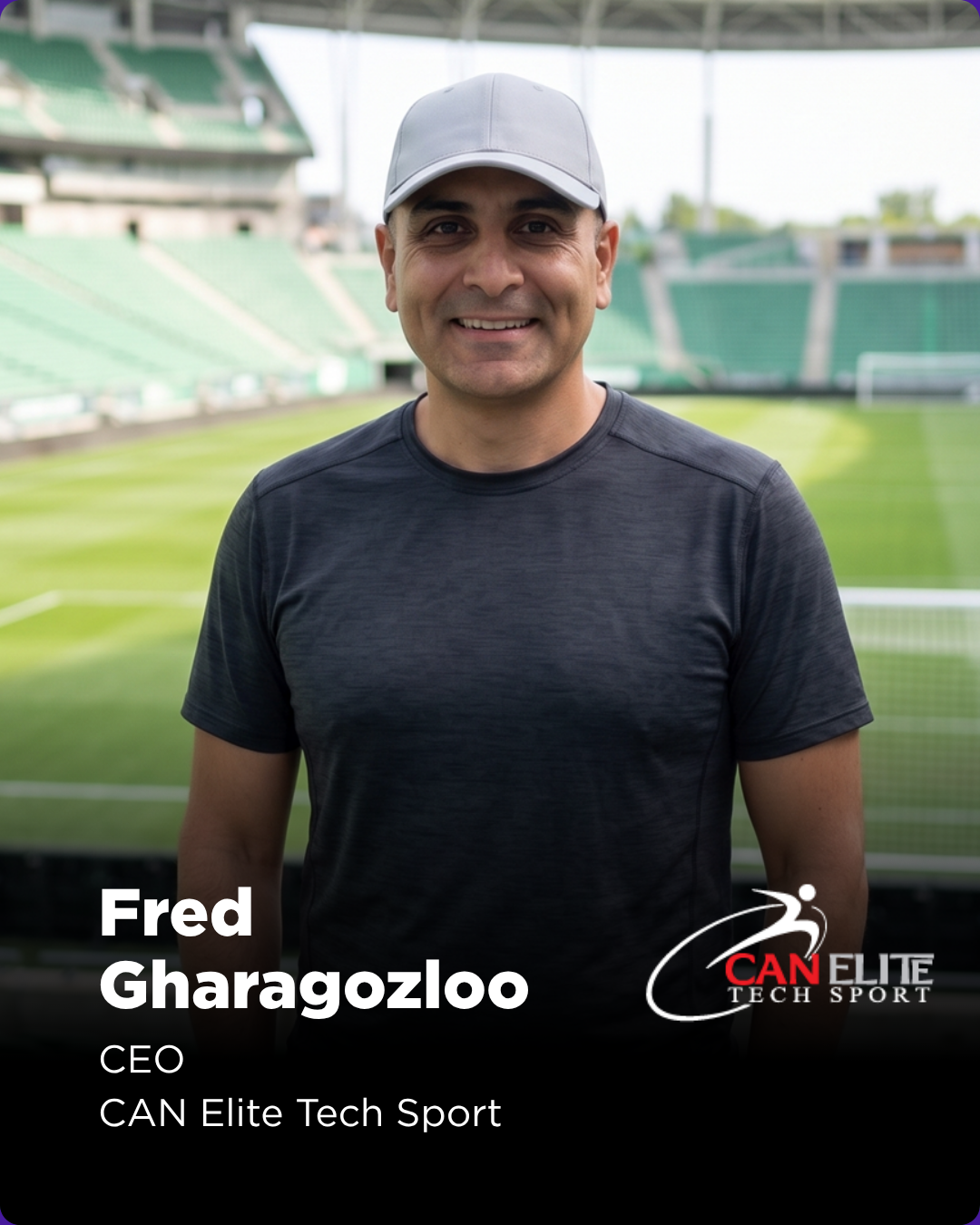 "Fred Gharagozloo is the Founder and CEO of CAN Elite Tech, a sports technology company focused on the development and integration of innovative sports equipment and digital platforms, with a particular specialization in soccer technology solutions. 