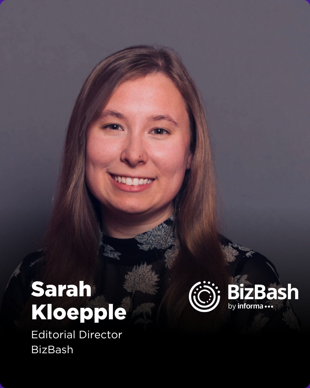 Sarah Kloepple is the editorial director for BizBash, a print and online publication for event professionals and experiential marketers. She has been with the brand since 2022. She previously held editor roles at Meetings Today and St. Louis Magazine