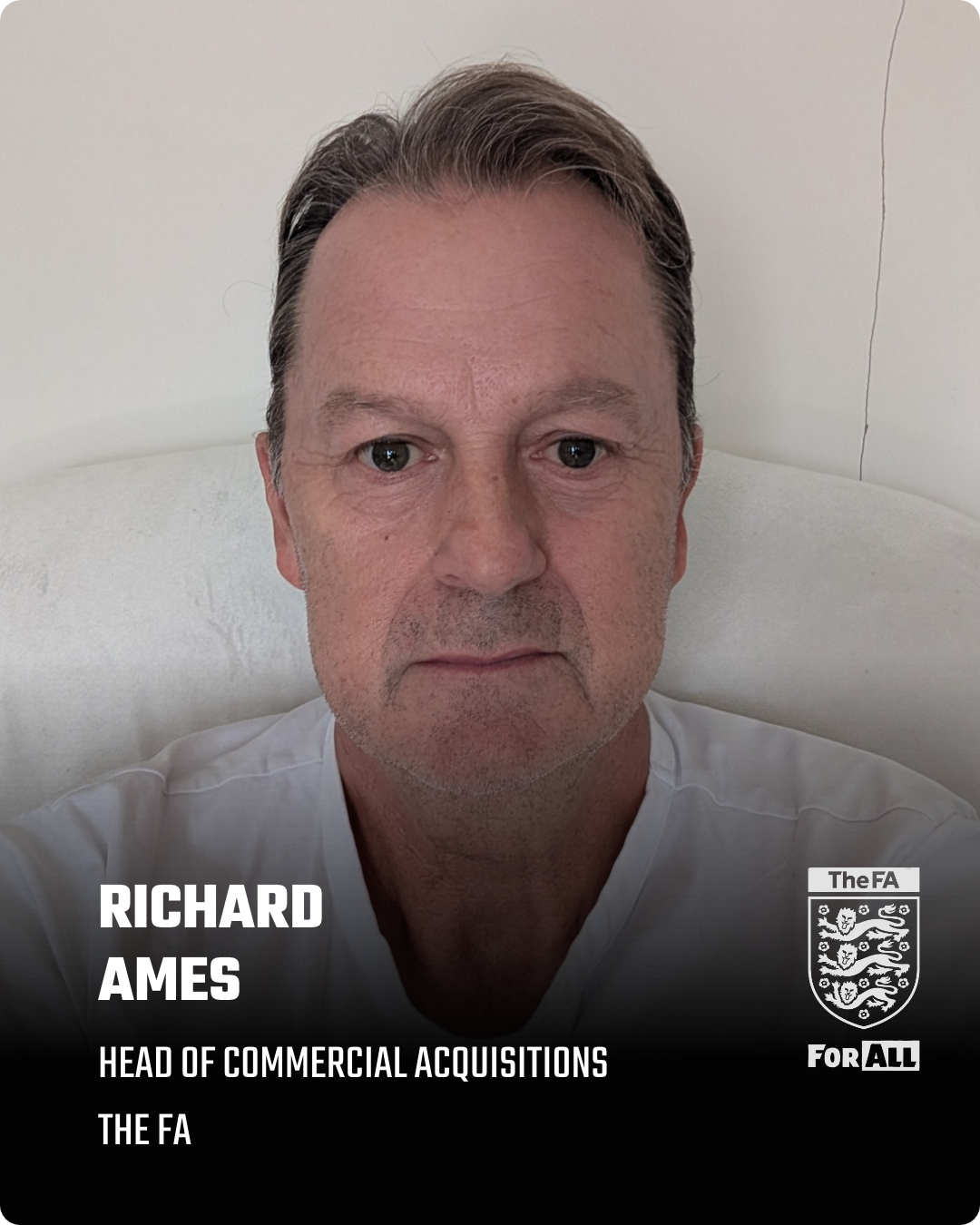 Richard Ames has over 30 years' international experience in elite sports properties, including the UEFA Champions League, Formula 1, and currently The FA, where he serves as Head of Commercial Acquisitions.

Ten years ago, he pioneered a purpose-led 