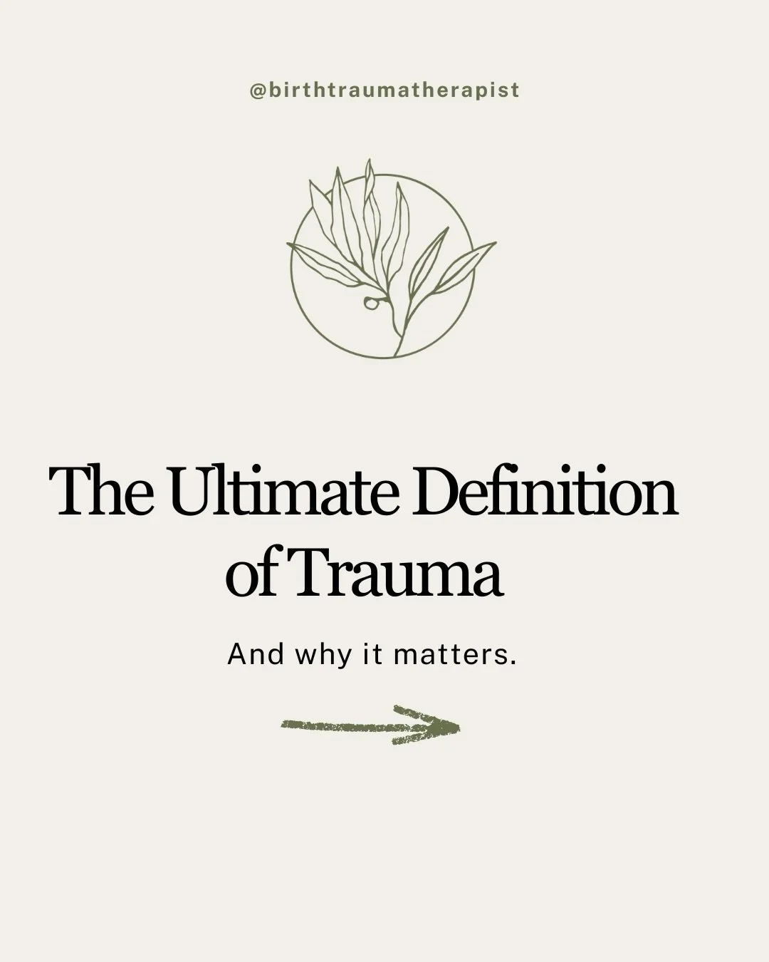 One of the most important parts of SAMHSA&rsquo;s definition of trauma is that it includes experiences that are emotionally harmful, 
not just physically dangerous.

Because for a long time, many survivors of abuse, neglect, manipulation, emotional a