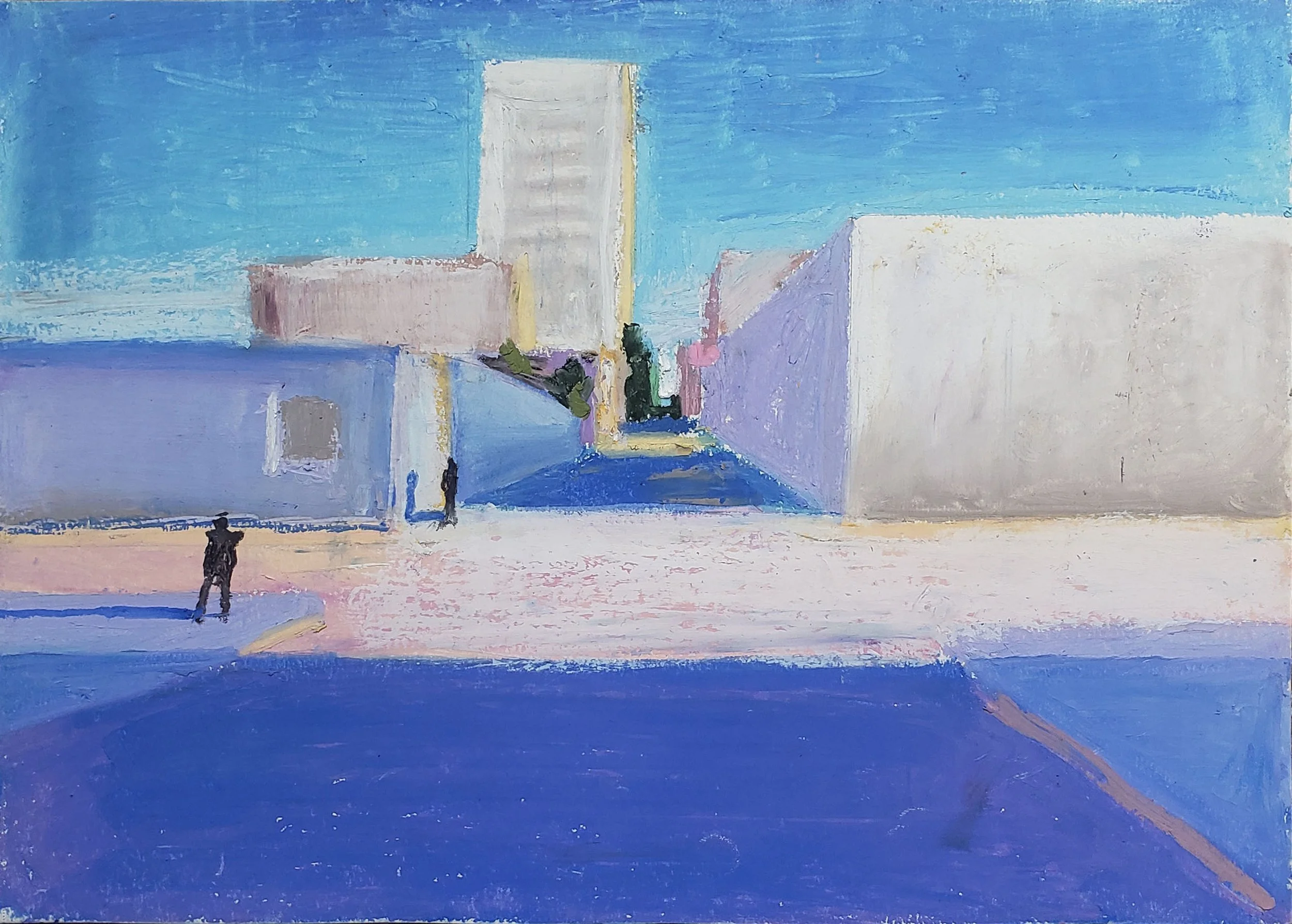 Wythe Avenue, 2024. Soft pastel, 12 x 9 in.