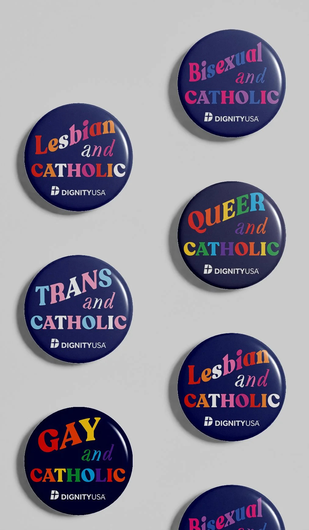 DignityUSA Identity buttons