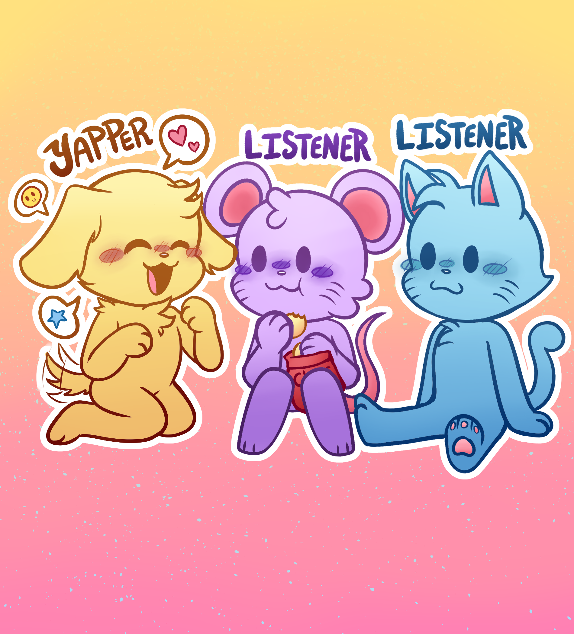 Friend Group Dynamic Stickers