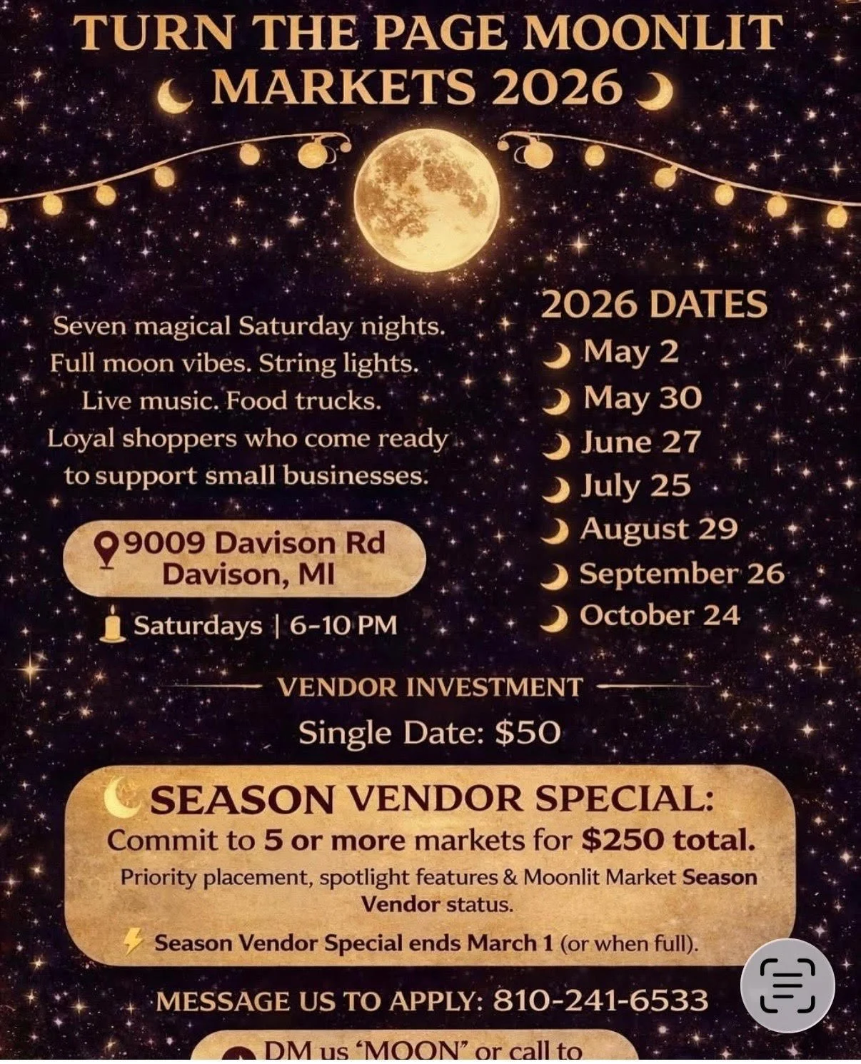 Turn The Page Moonlit Markets