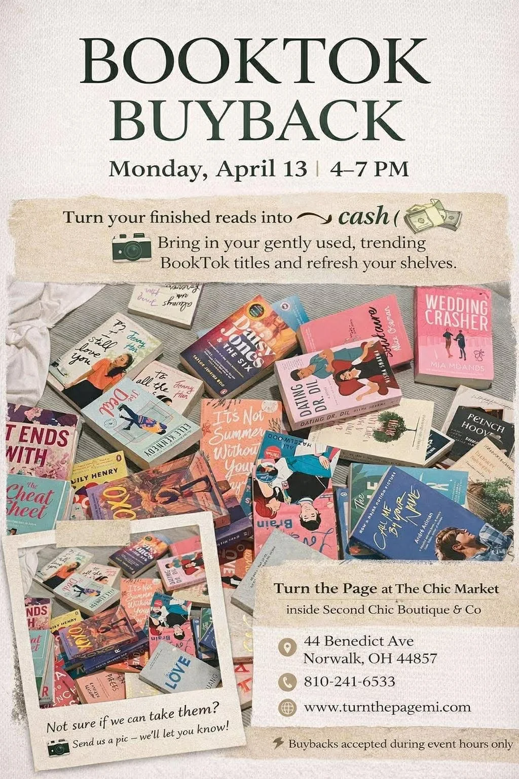 BookTok Buyback @ The Chic Market - Turn The Page