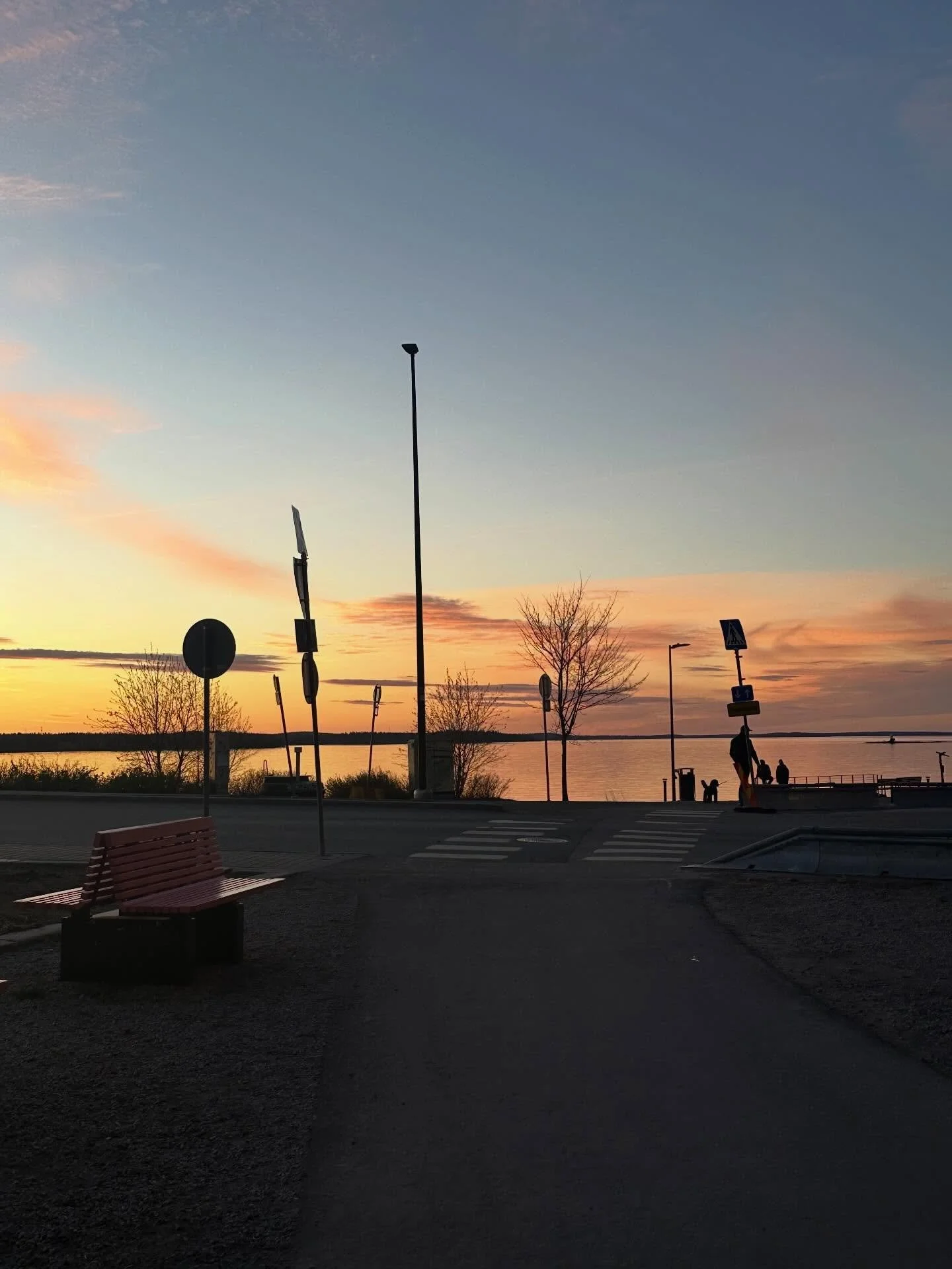 What a beautiful sunset 🌅 #rantatampella #tampere