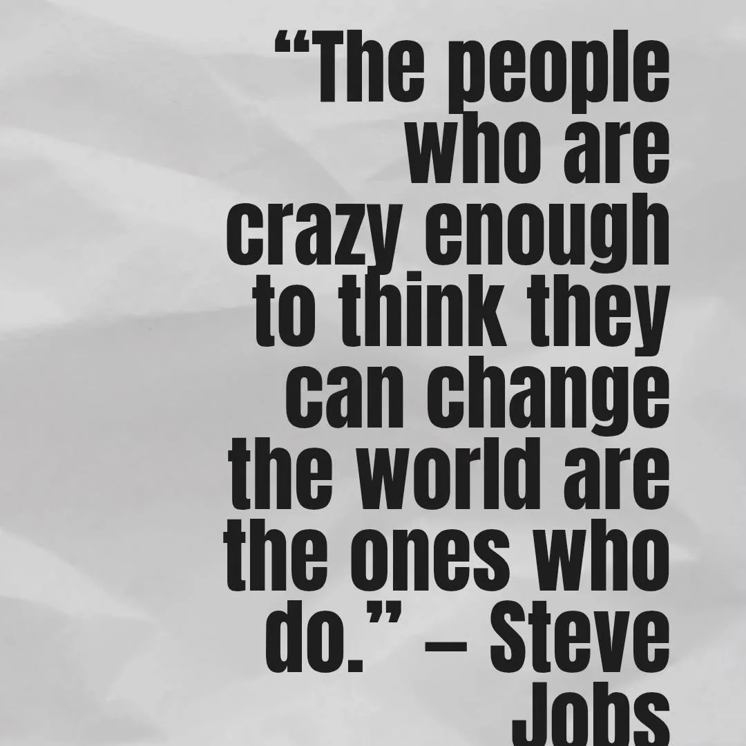 &ldquo;The people who are crazy enough to think they can change the world are the ones who do.&rdquo; &mdash; Steve Jobs 

Are you crazy enough to change the world?

#findyourpassion #dowhatyoulove❤️ #fairtrade #ecofriendly #textiles #ethical