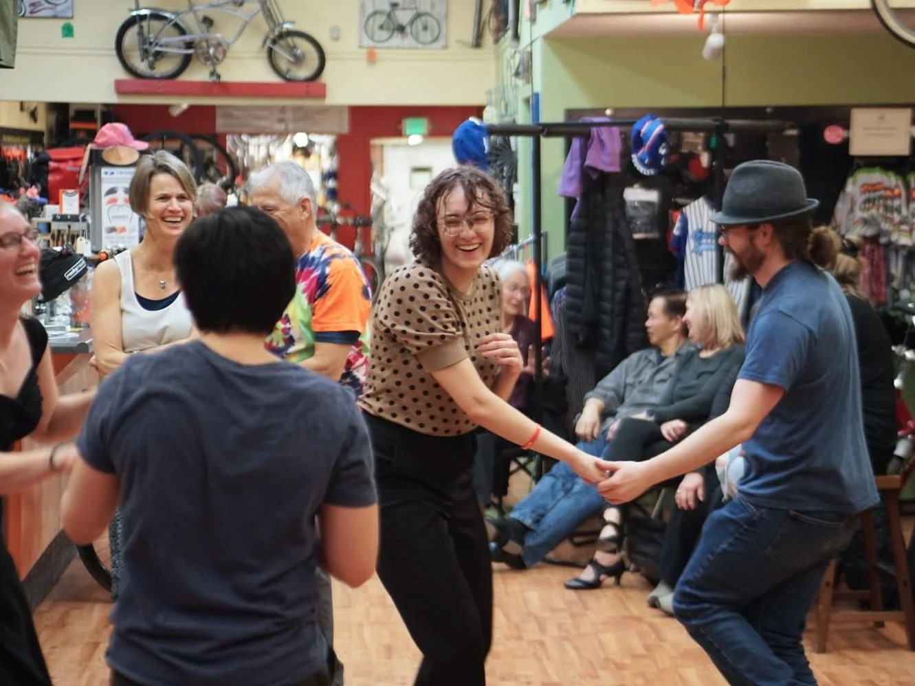 Live Recorded 33 rpm Music Swing Dance Night at Monumental Coffee