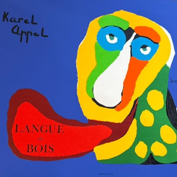 Karel Appel - Abstract Head 2 | A Dynamic Exploration of Form and Color