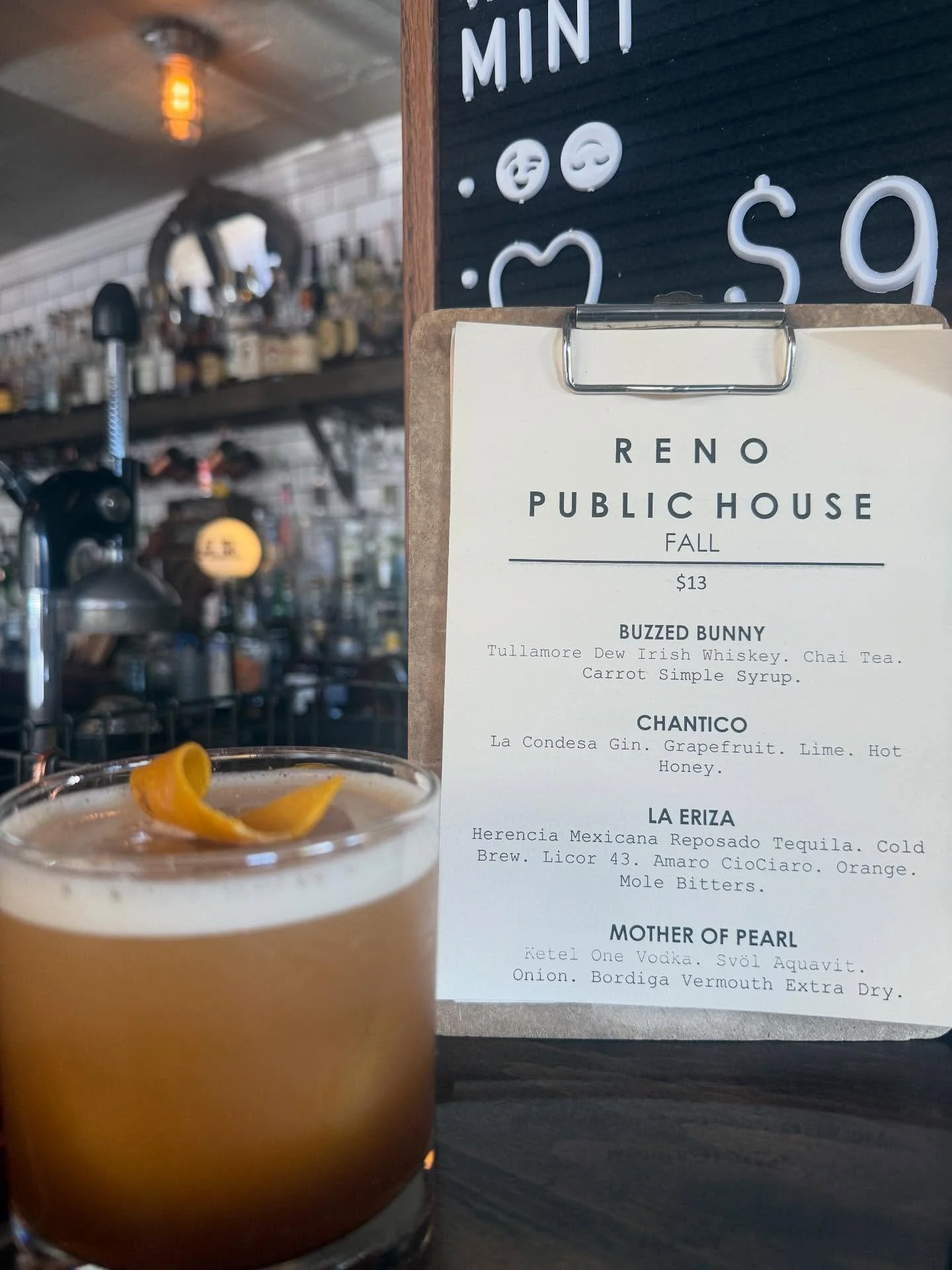 La Erica, Fall menu.
