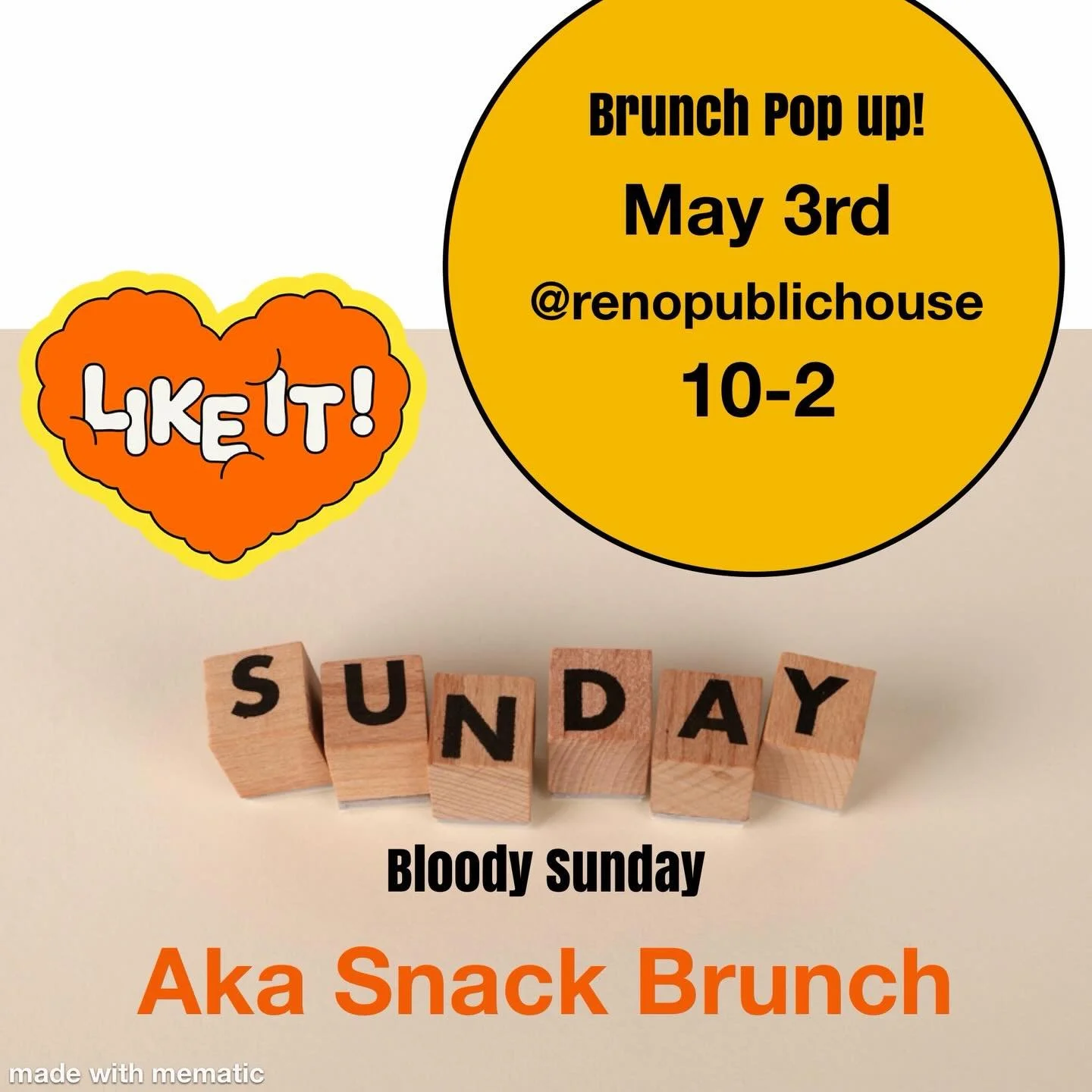 We got fun stuff this weekend. Make it out for some fun@food and an early open!