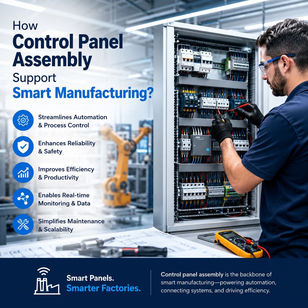 How Control Panel Assembly Support Smart Manufacturing?