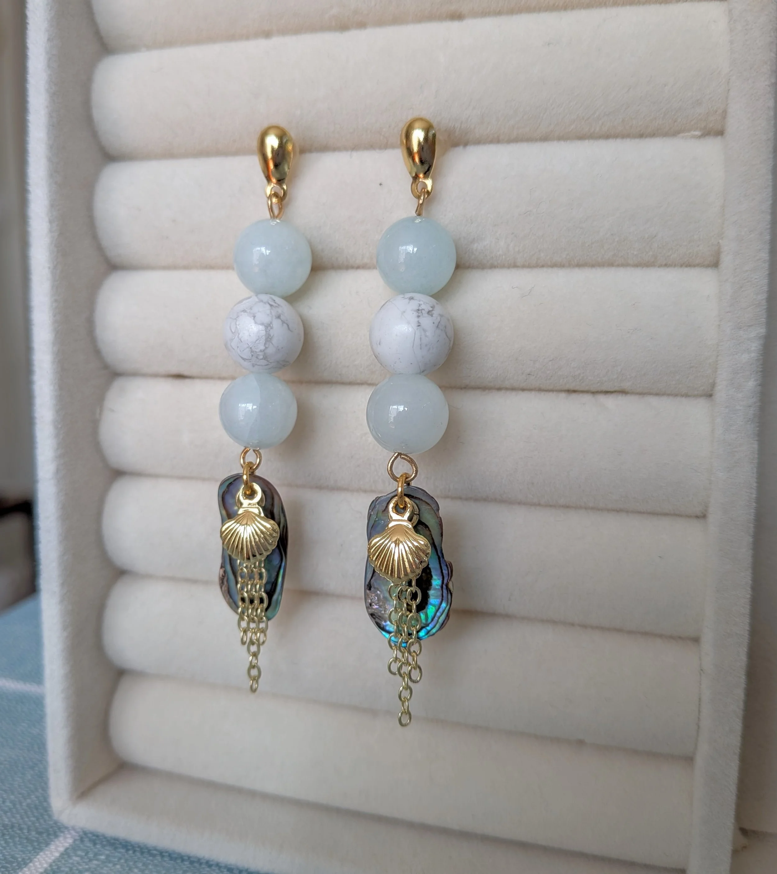 Jade & Howlite Drop Earrings.jpg