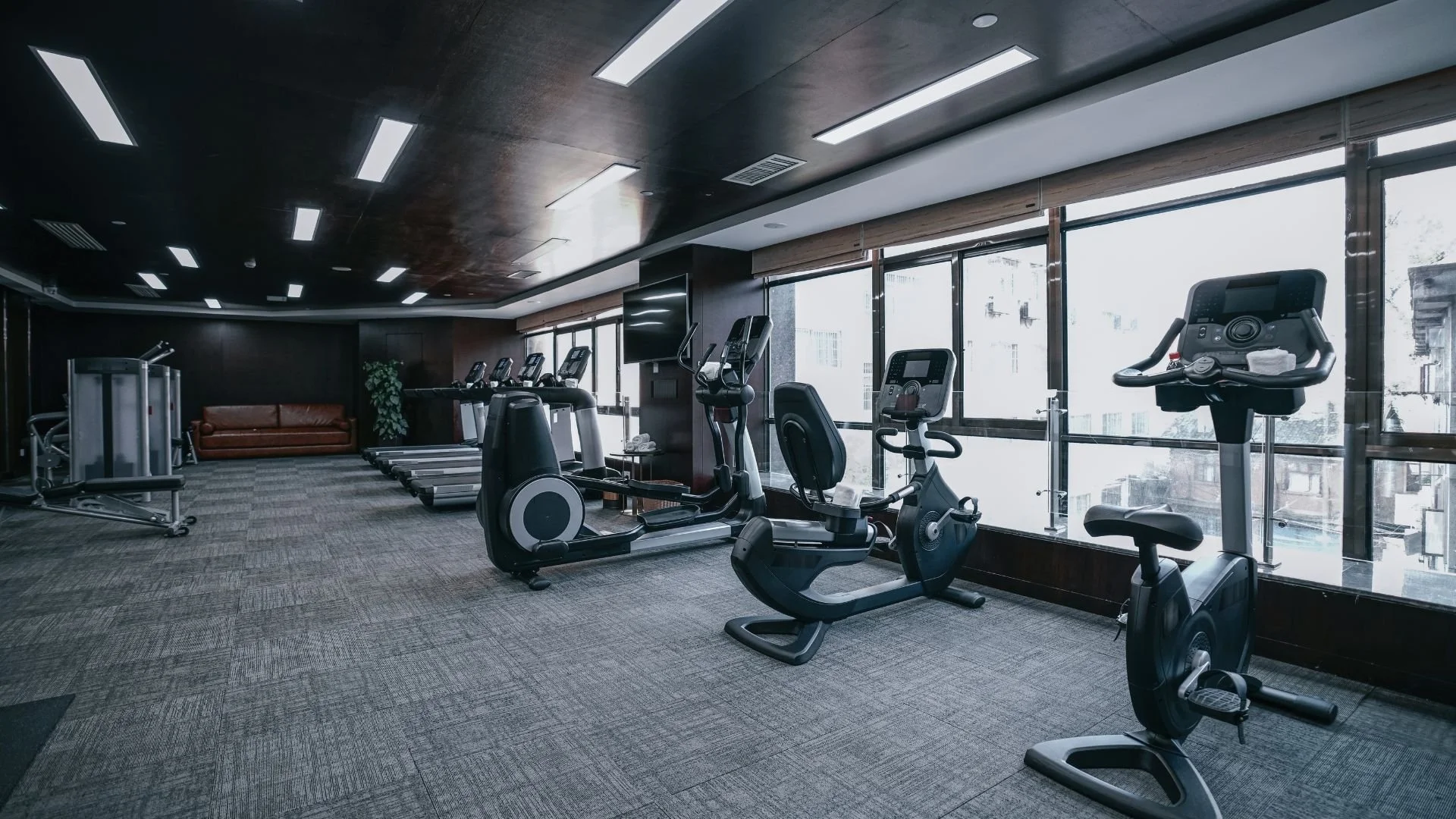 Clean fitness center in Austin after professional disinfection and deep cleaning by OrakPro.