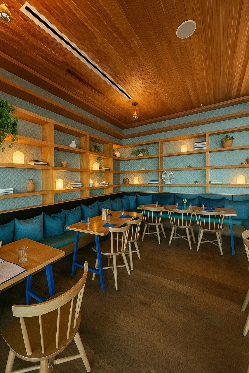 Dining area and bar janitorial services by OrakPro in Austin.