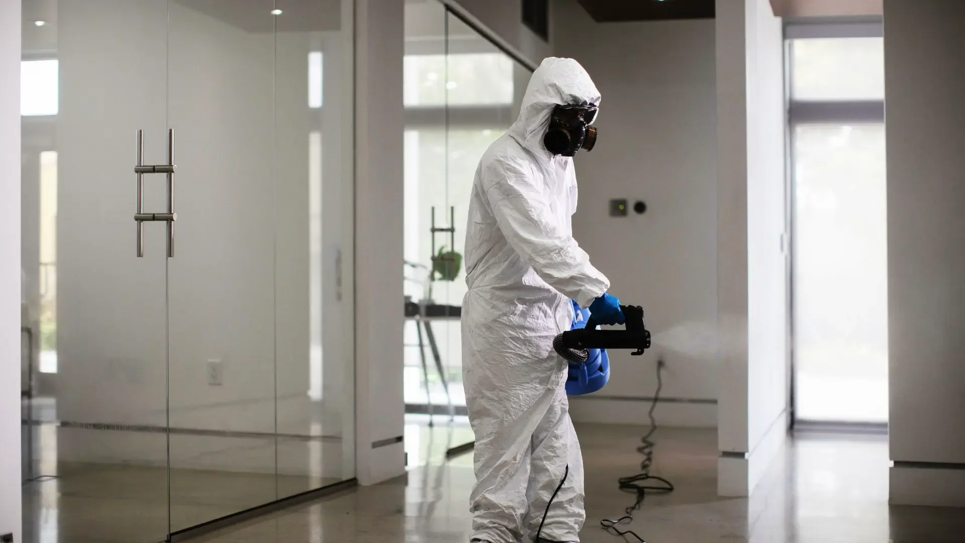 electrostatic spraying disinfection service for commercial facilities in Austin