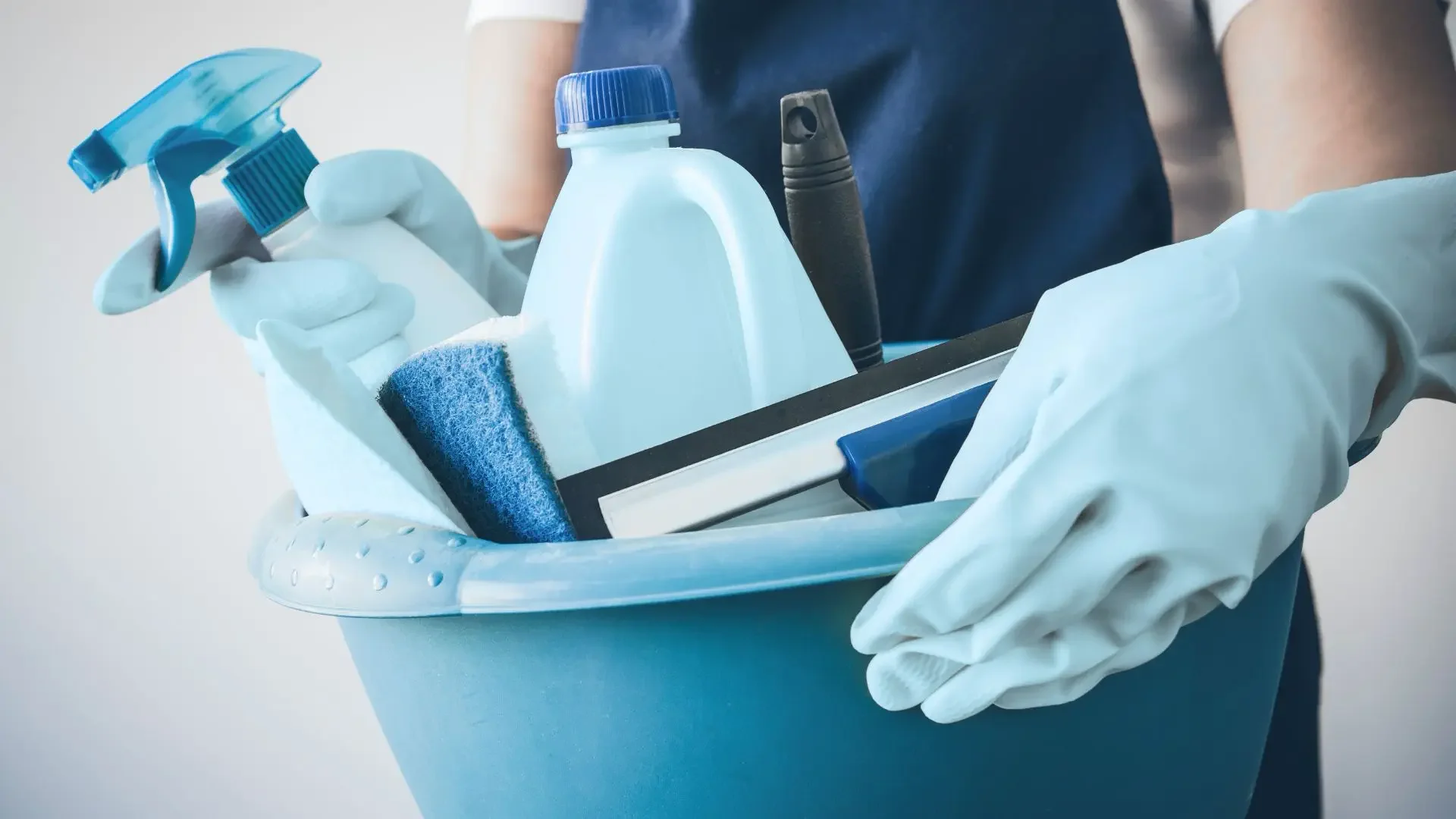 Eco friendly commercial cleaning products used in professional green cleaning services.