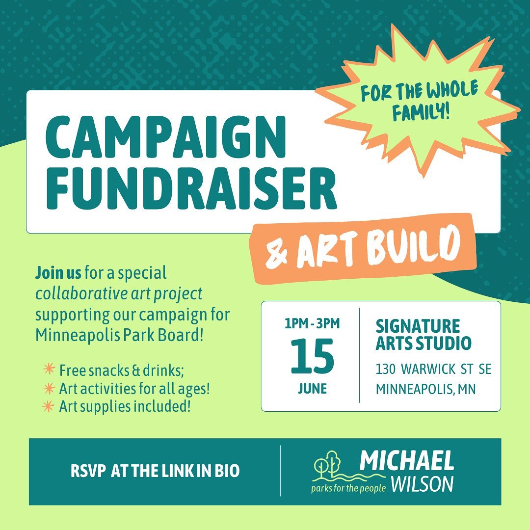 YOU’RE INVITED! Join us on June 15th from 1-3pm for a family friendly fundraiser and art build! Make sure to RSVP with the link in our bio and on our story!