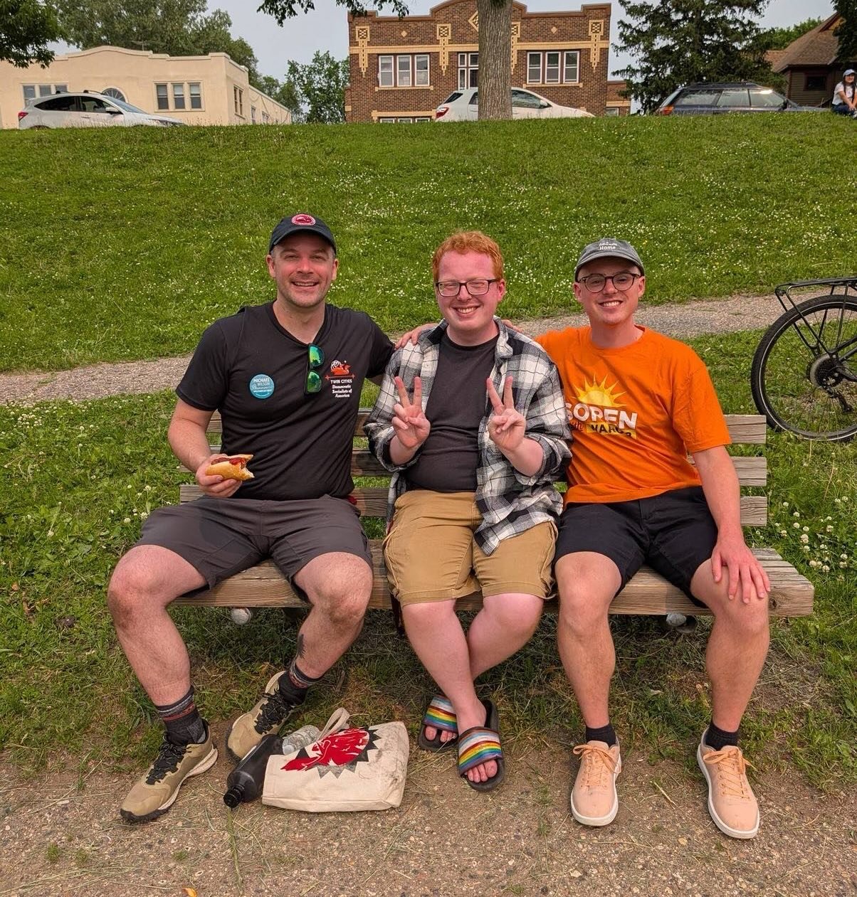 What an amazing door-knocking kickoff!!! Thanks so much to the 60+ people who showed up to help us knock over 1,000 doors yesterday! I had an amazing time with @sorenwithward8 and @adamformplsparks talking to neighbors on doors about how we can make