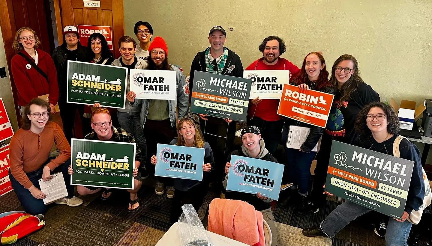 A great evening with @robin4mpls and @adamformplsparks to talk with neighbors about the November election!