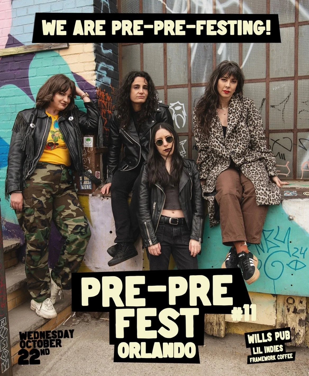 Orlando! 🌞🌴 We&rsquo;re pumped to announce we&rsquo;re playing Pre-Pre-Fest on Weds 10/22 hosted by @smartpunkrecords!!! Catch our set at @frameworkcoffeehouse - we go on at 10:40pm. Get your tix in bio!
#preprefest #fest23 #desertsharks #desertsha