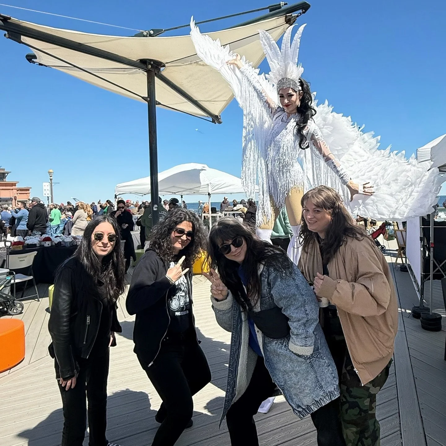 Quick stop at the Jersey shore before we head to Philly! See you tonight at @upstairsabyss w/ @comprador_phl @fullbushbandphl + @emilymakingmusic. 7:30 doors. 21+