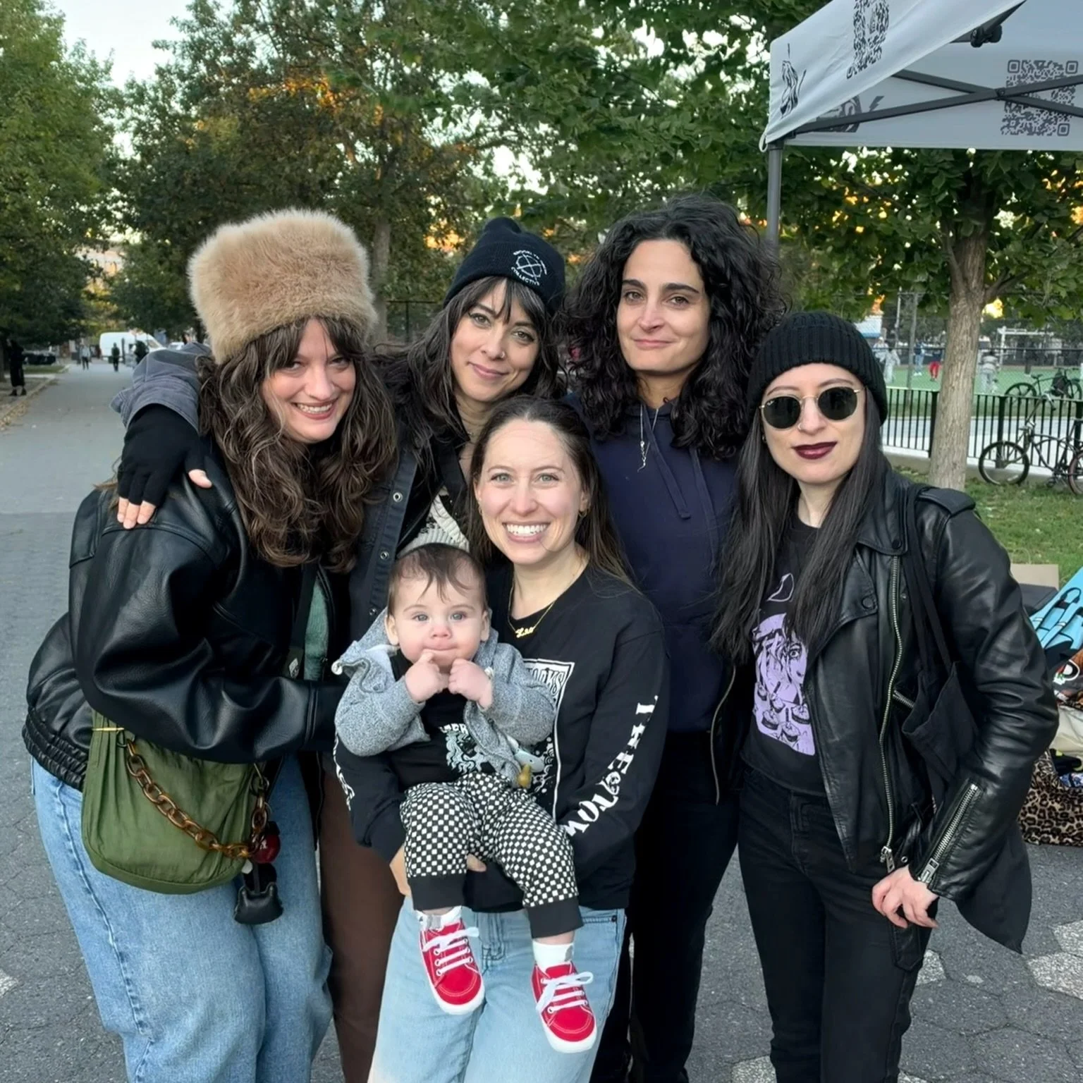 Thanks to everyone who braved the cold yesterday and came to our set at @mariahernandezpark! Thank you @showbrain_ for doing all that you do and for making music accessible to the masses! And special thanks to our tiniest fan here for letting us be y