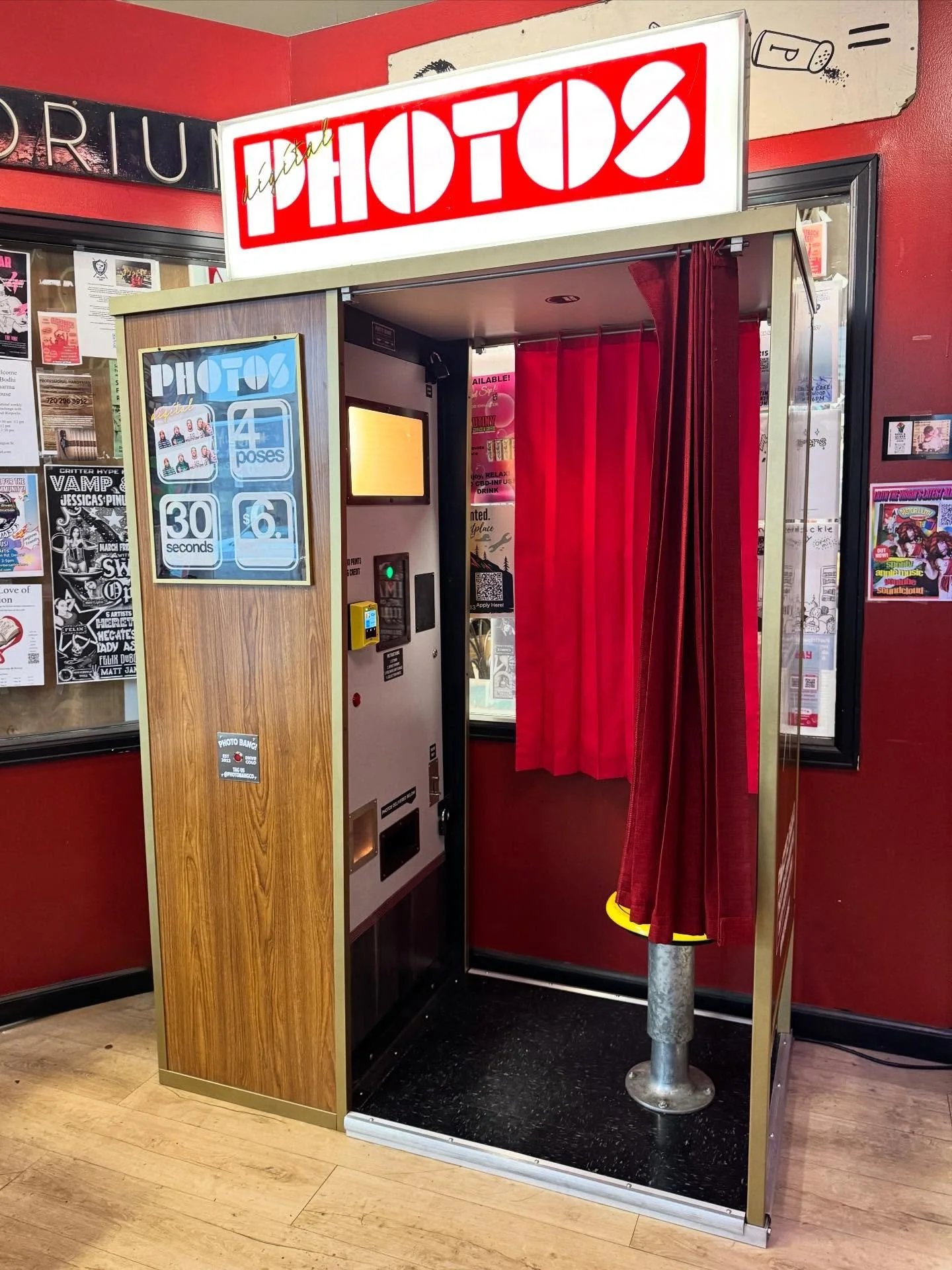 Introducing the new Mutiny Digital machine. To help with photobooth lines (or if you&rsquo;re in a hurry), Mutiny now has a 2nd option. The analog photobooth now has a digital buddy right next to it. Two identical prints featuring portraits taken wit