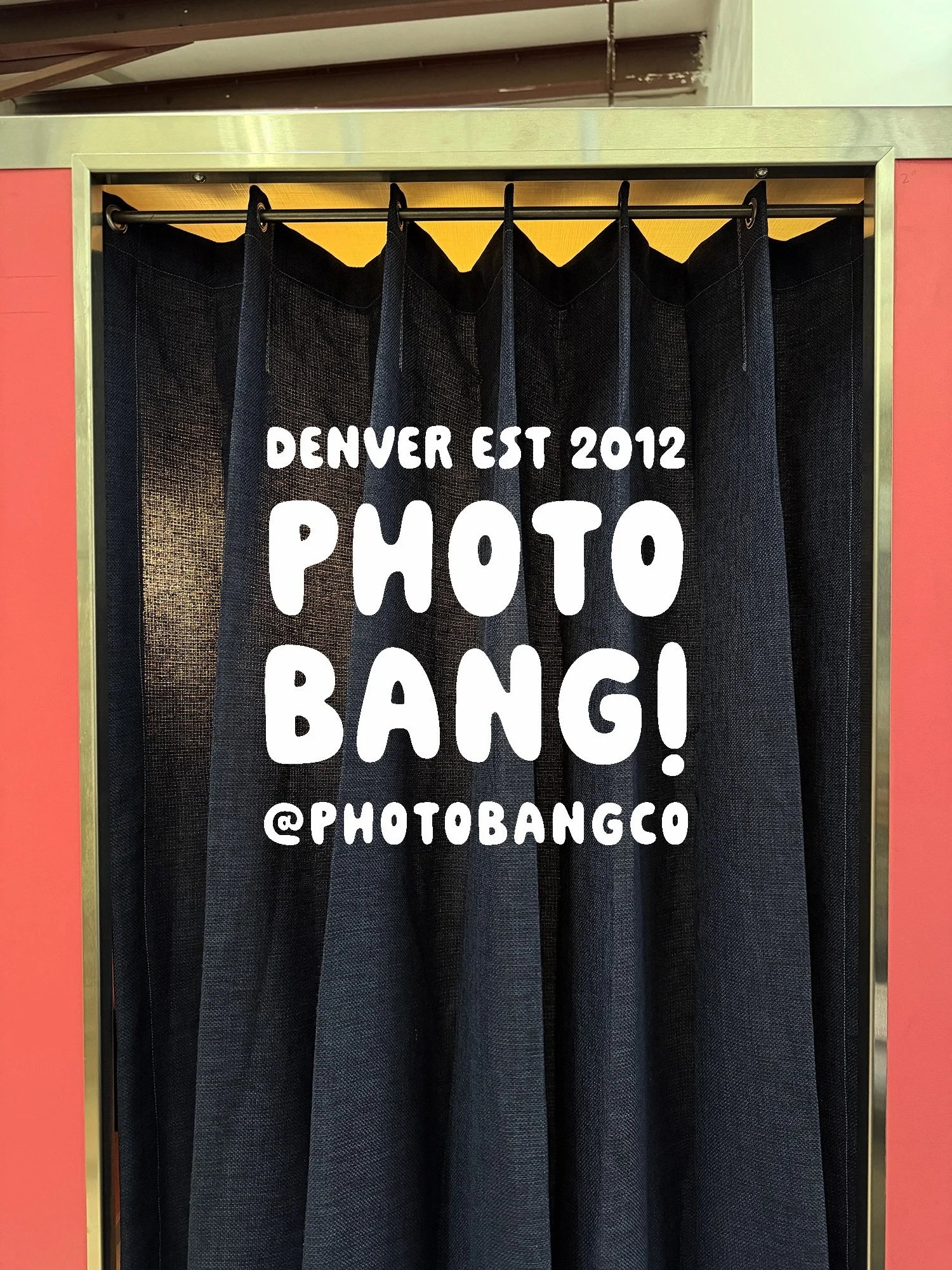 New Photo Bang logo - sharing this before our new photobooth style debuts FRIDAY.

We watched a bunch of videos about logo design, and how to communicate expertise and strength in your branding. It was so boooooooring. So we did one up that just feel