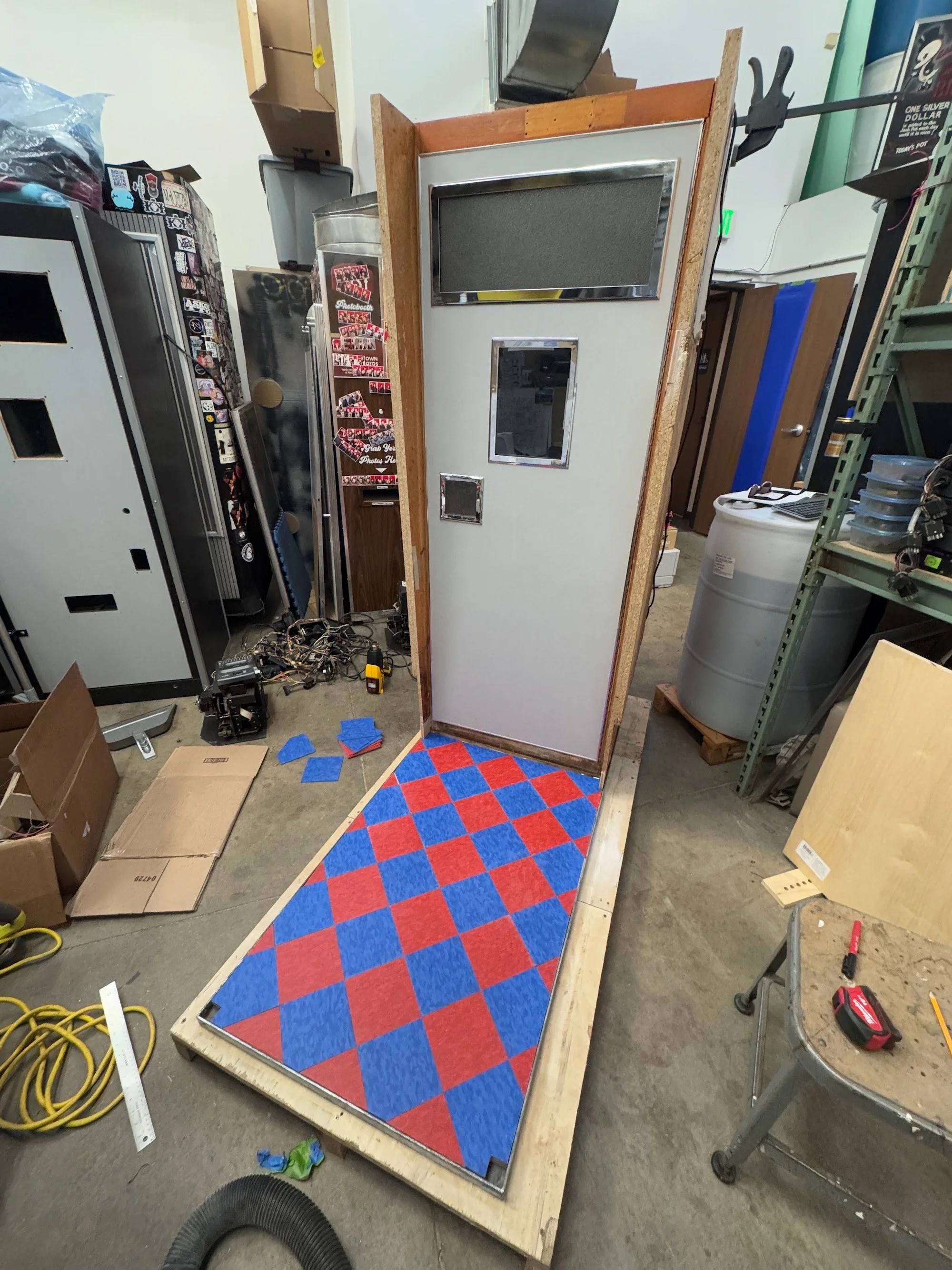 In process restoration of Model 14 photobooth