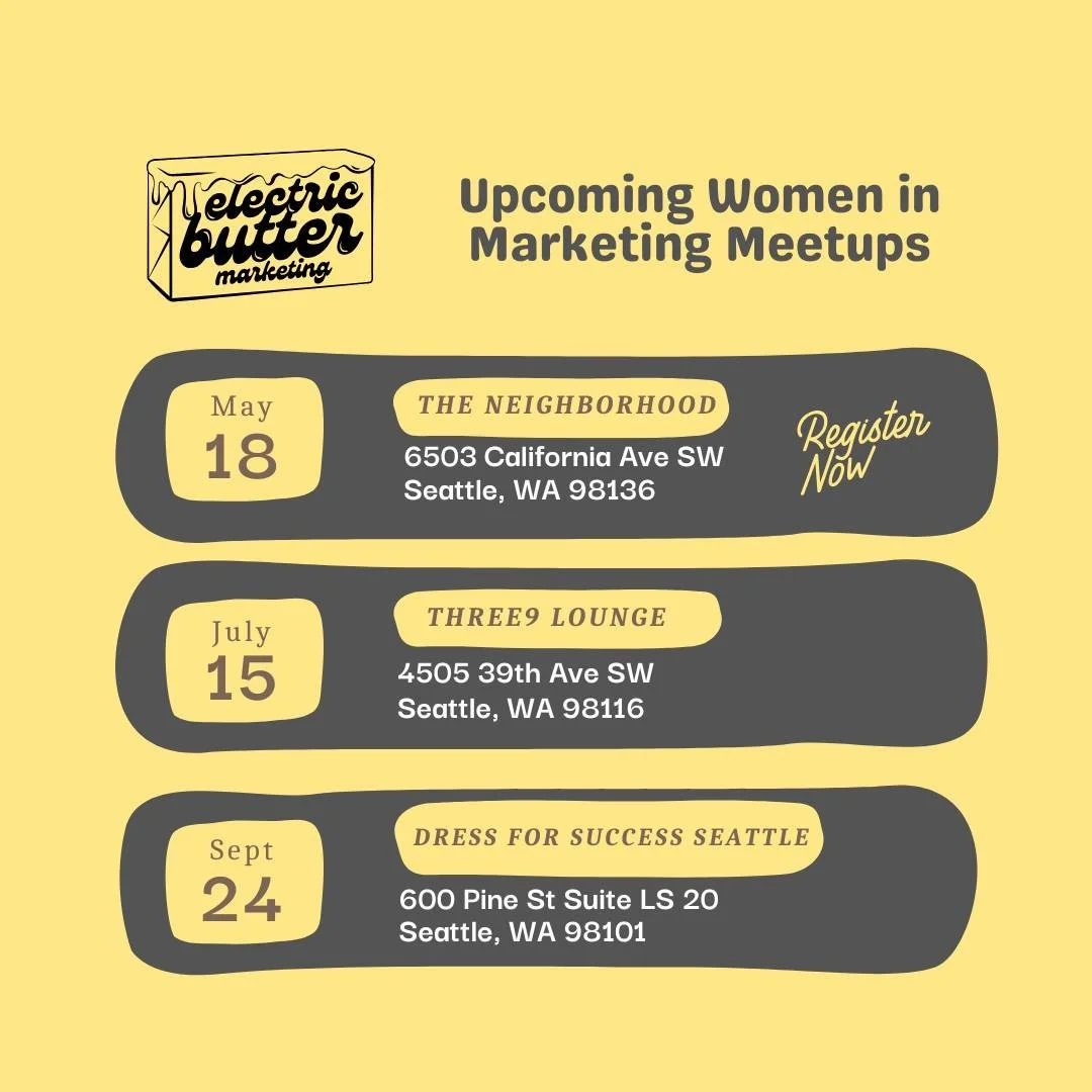 If you&rsquo;ve been craving connection, collaboration, and conversations with other incredible women in marketing or business&hellip; this is your space!

🗓 Upcoming Meetups (all are 6pm&ndash;8pm):
📍 May 18 &ndash; The Neighborhood (registration 