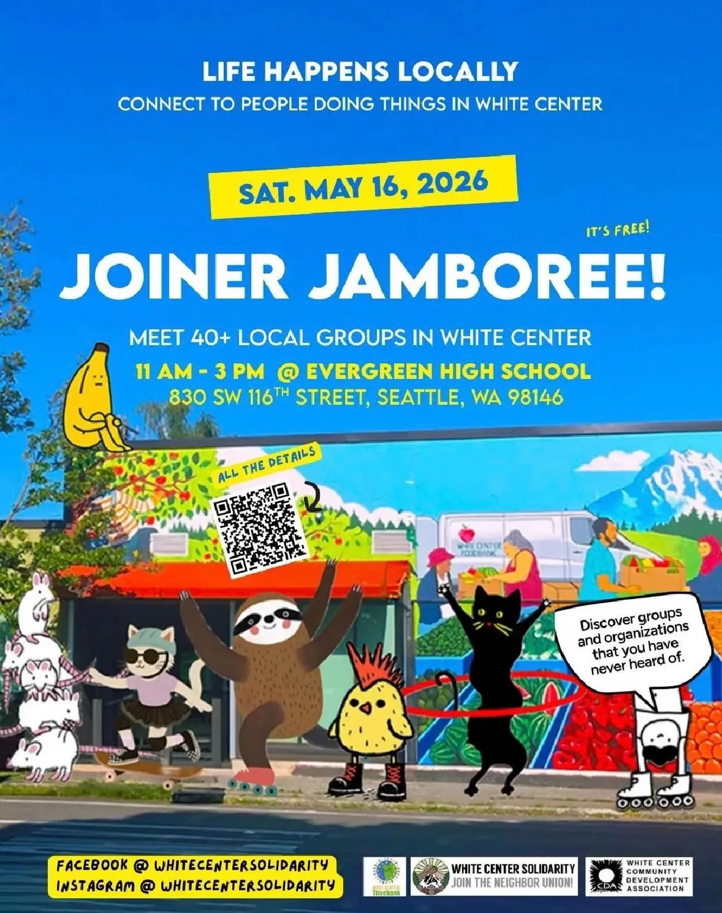 Hello, West Seattle! Community is better in person, join your neighbors for two inspiring events designed to build connection and community.

📅 Friday, May 15 | Join or Die Film Screening
Doors Open: 6:30 PM
Movie Starts: 7:00 PM
A thought-provoking
